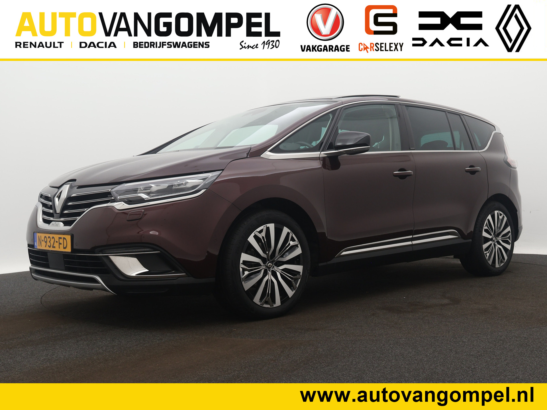 Renault Espace 1.8 TCe 225PK Initiale Paris 7p. FULL OPTION / DEALER ONDERHOUDEN / TREKHAAK WEGKL. / PANORAMADAK / HEAD-UP / BOSE / PACK WINTER