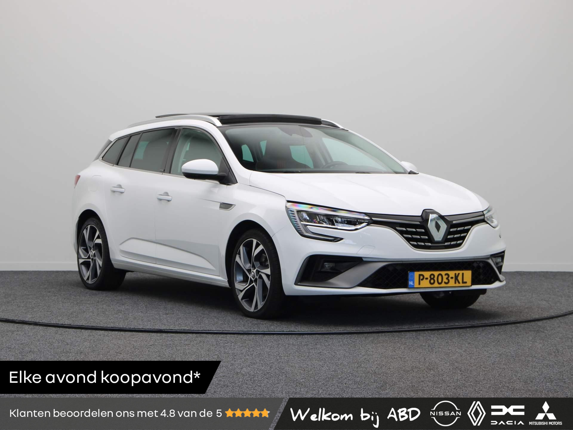 Renault Mégane Estate E-Tech Phev 160pk R.S. Line | Panoramadak | Stoelverwarming | Trekhaak | Navigatie | Cruise control |