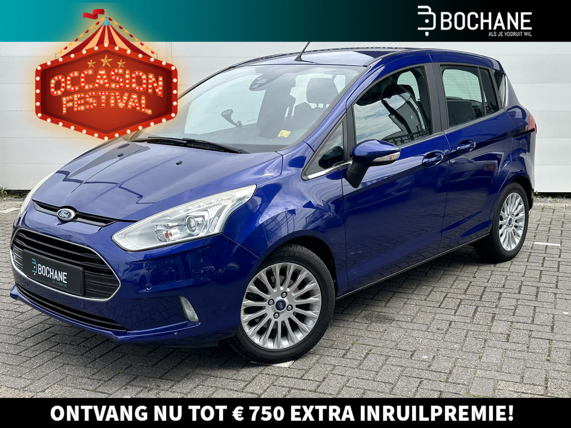 Ford B-Max 1.0 EcoBoost Titanium | 26.674 KM!! | A. Camera | Dealer Onderhouden | Navi | Geen Import!