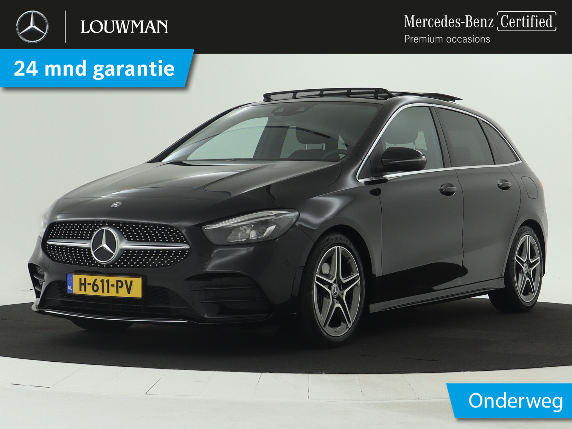 Mercedes-Benz B-Klasse 200 Business Solution AMG | Panoramadak | Stoelverwarming | Augmented reality | CarPlay | Parkeerpakket met camera | Inclusief 24 maanden MB Certified garantie voor Europa.