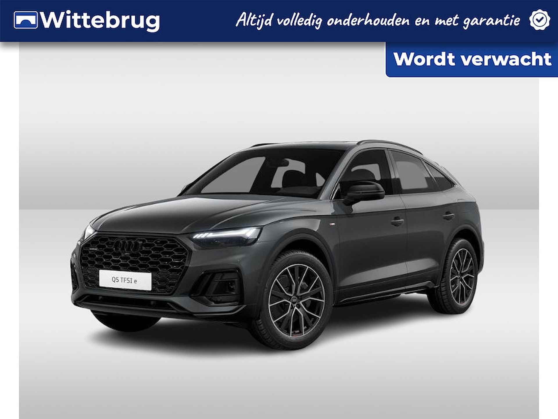 Audi Q5 Sportback 55 TFSI e 367pk quattro S Line | Nieuw 102k | Panoramadak | Trekhaak | Bang & Olufsen | Tour + City + Parking | Matrix | 20" LM velgen | Optiek zwart plus - 1/7