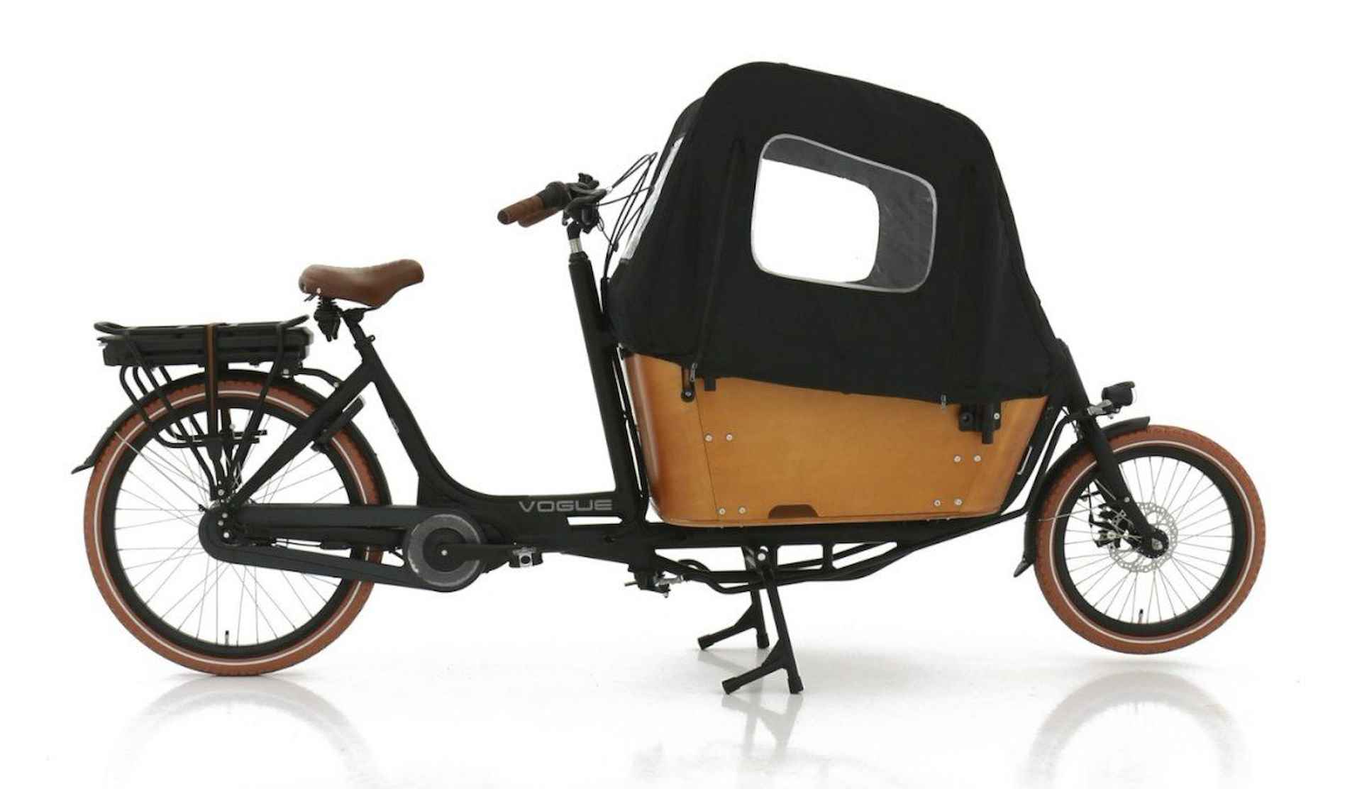 Vogue Carry 2 Bakfiets N7 Dames Black Matt/Brown 2024 - 1/1