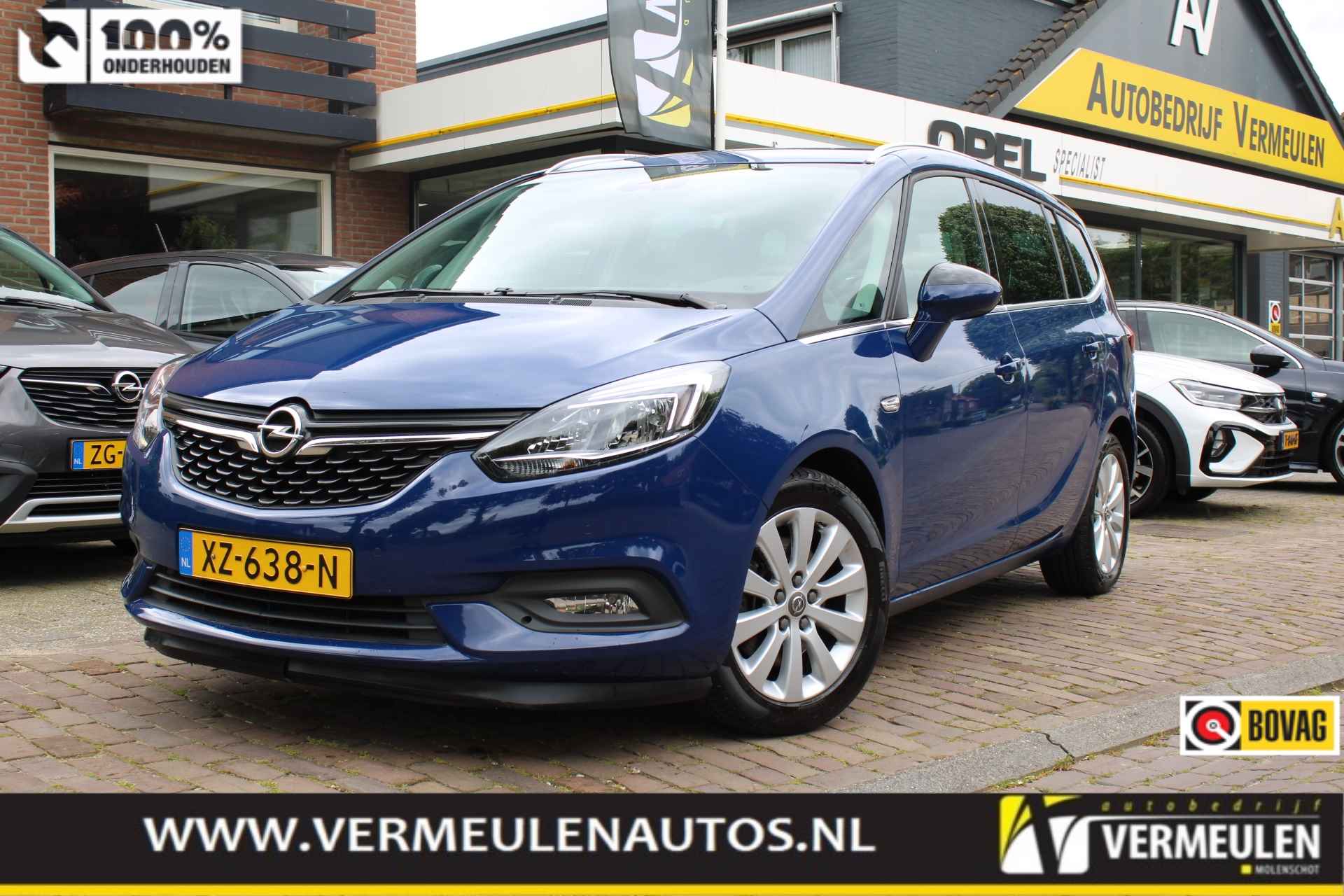 Opel Zafira 1.6T 135PK Online Edition + 17"/ Navi/ Clima/ Camera/ 7-Persoons/ NL auto - 1/44