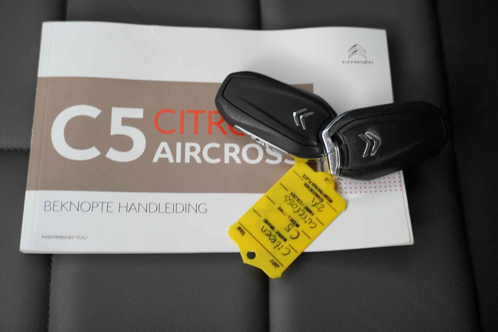 Citroën C5 Aircross BWJ 2019 1.5 BlueHDI 131 PK Business Plus AUTOMAAT / TREKHAAK / APPLE CARPLAY / ANDROID AUTO / NAVI / CLIMA / ADAPTIVE CRUISE / AUTOMATICHE ACHTERKLEP / STOELVERW. / LEDER / DAB + / KEYLESS / LMV  / PARKEERSENSOREN - 30/30