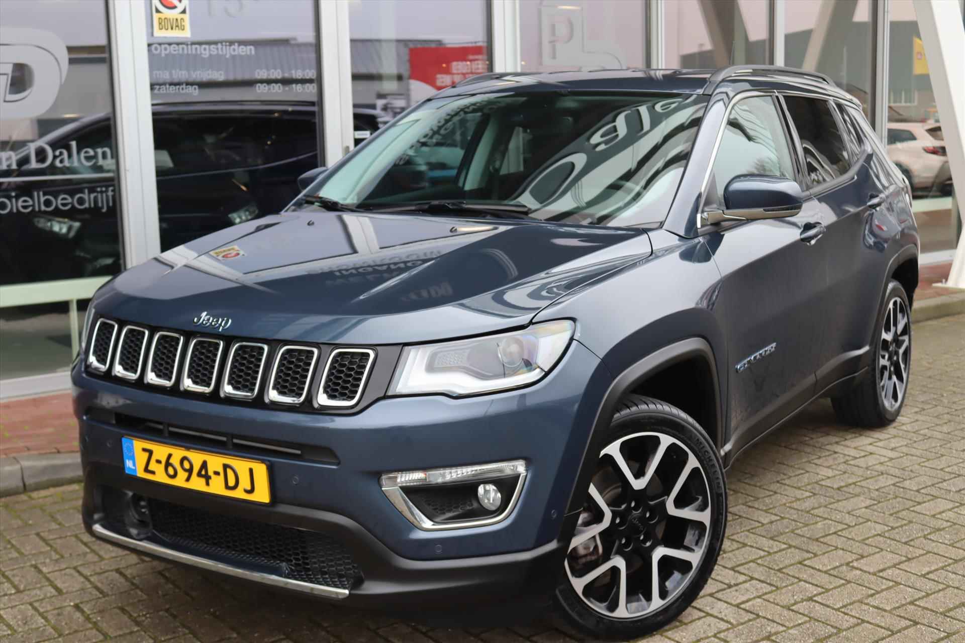 Jeep Compass 1.3T 4XE 190PK PLUG-IN HYBRID 4WD ELECTRIC LIMITED E.D. Navi | Clima | Stuur/stoelverw. | Camera | Cruise | Dodehoek | Keyless | 19 Inch Lm | - 54/58