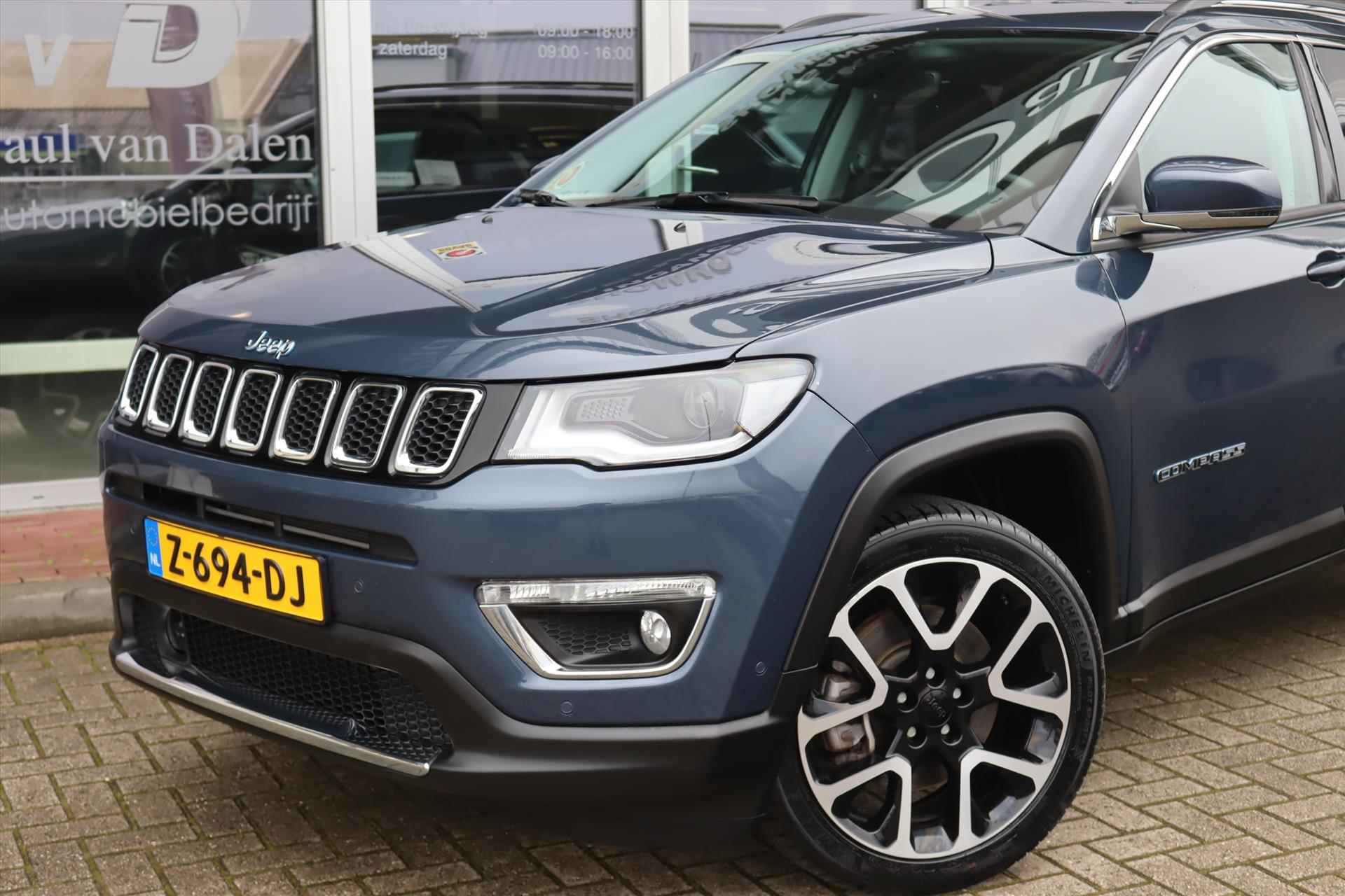 Jeep Compass 1.3T 4XE 190PK PLUG-IN HYBRID 4WD ELECTRIC LIMITED E.D. Navi | Clima | Stuur/stoelverw. | Camera | Cruise | Dodehoek | Keyless | 19 Inch Lm | - 56/58