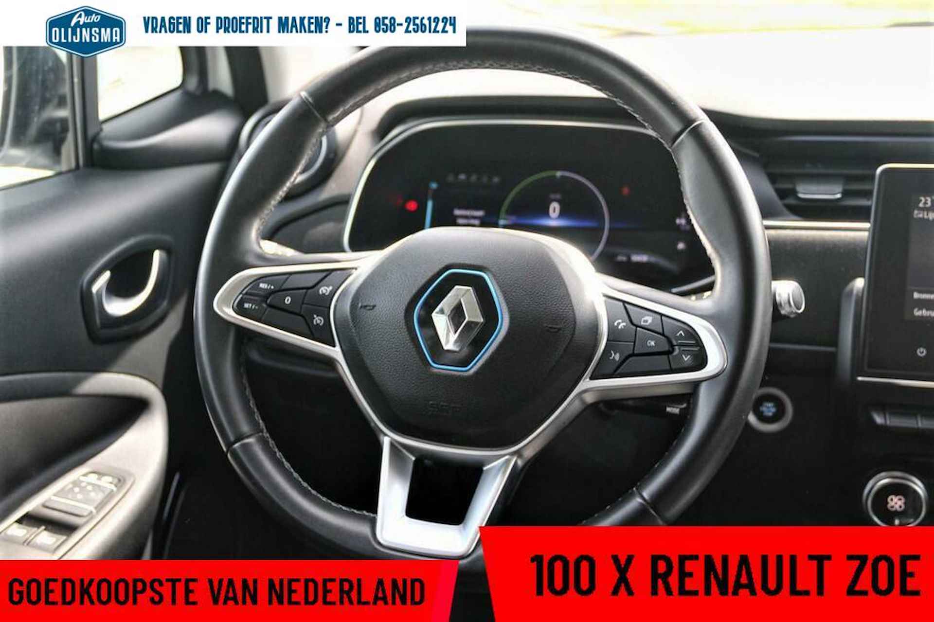 Renault Zoe 41kWh|KoopAccu!|Stoelverw|€16.744naSubsidie!|Trekhaak - 4/25