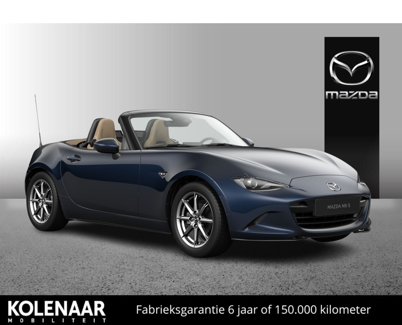 Mazda MX-5 1.5 Sky-G 132 Kazari /€4300,- instapvoordeel/Medio mei leverbaar bij viaBOVAG.nl