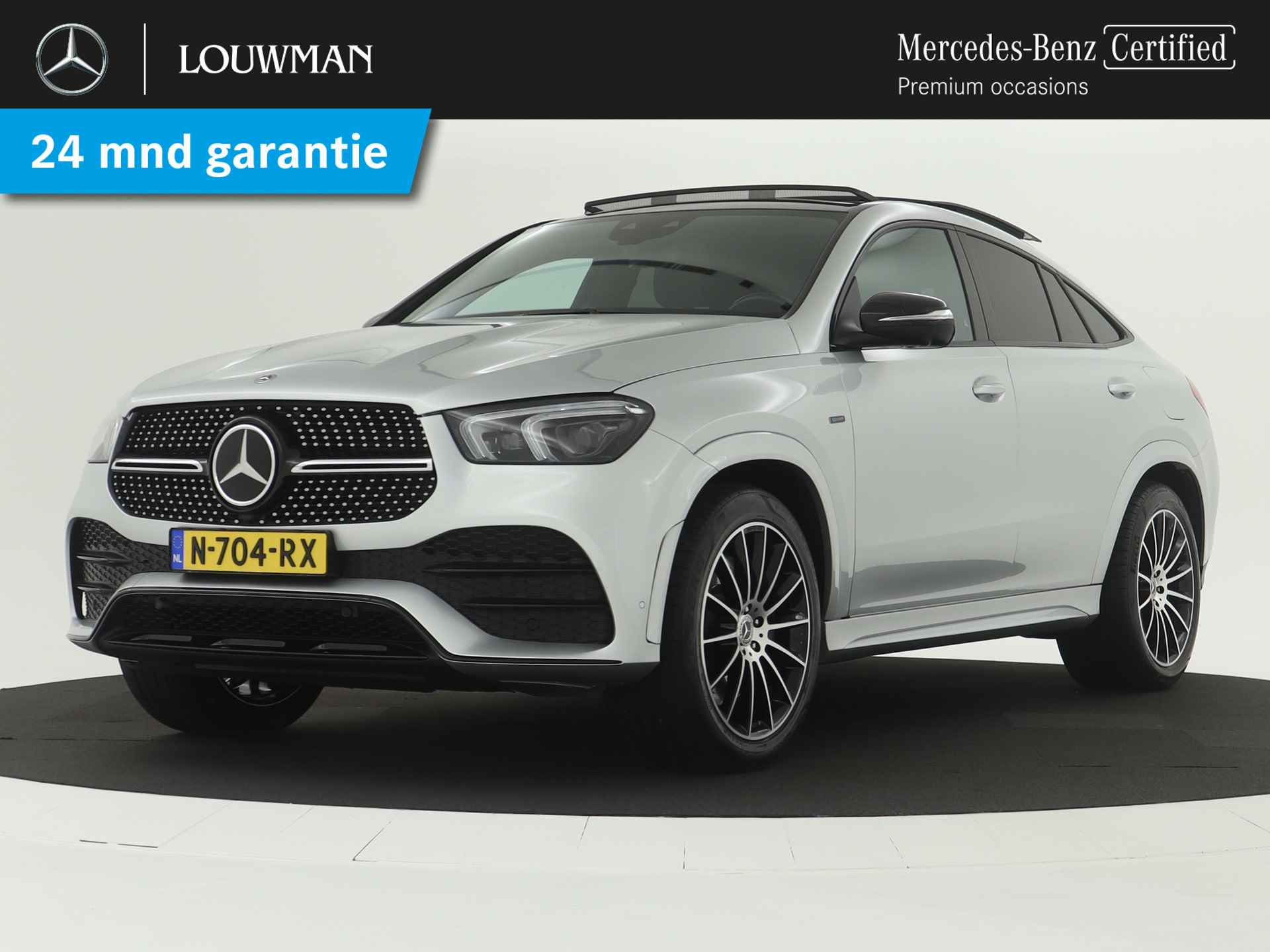 Mercedes-Benz GLE Coupé 350 e 4MATIC Premium Plus | Panoramadak | Multispaaks lichtmetalen velgen | Burmester | AIRMATIC | DISTRONIC | Navigatie | Parking support | elect bed. voorstoelen met memory | Trekhaak | Inclusief 24 maanden Mercedes-Benz Certified garantie voor Europa. - 1/46