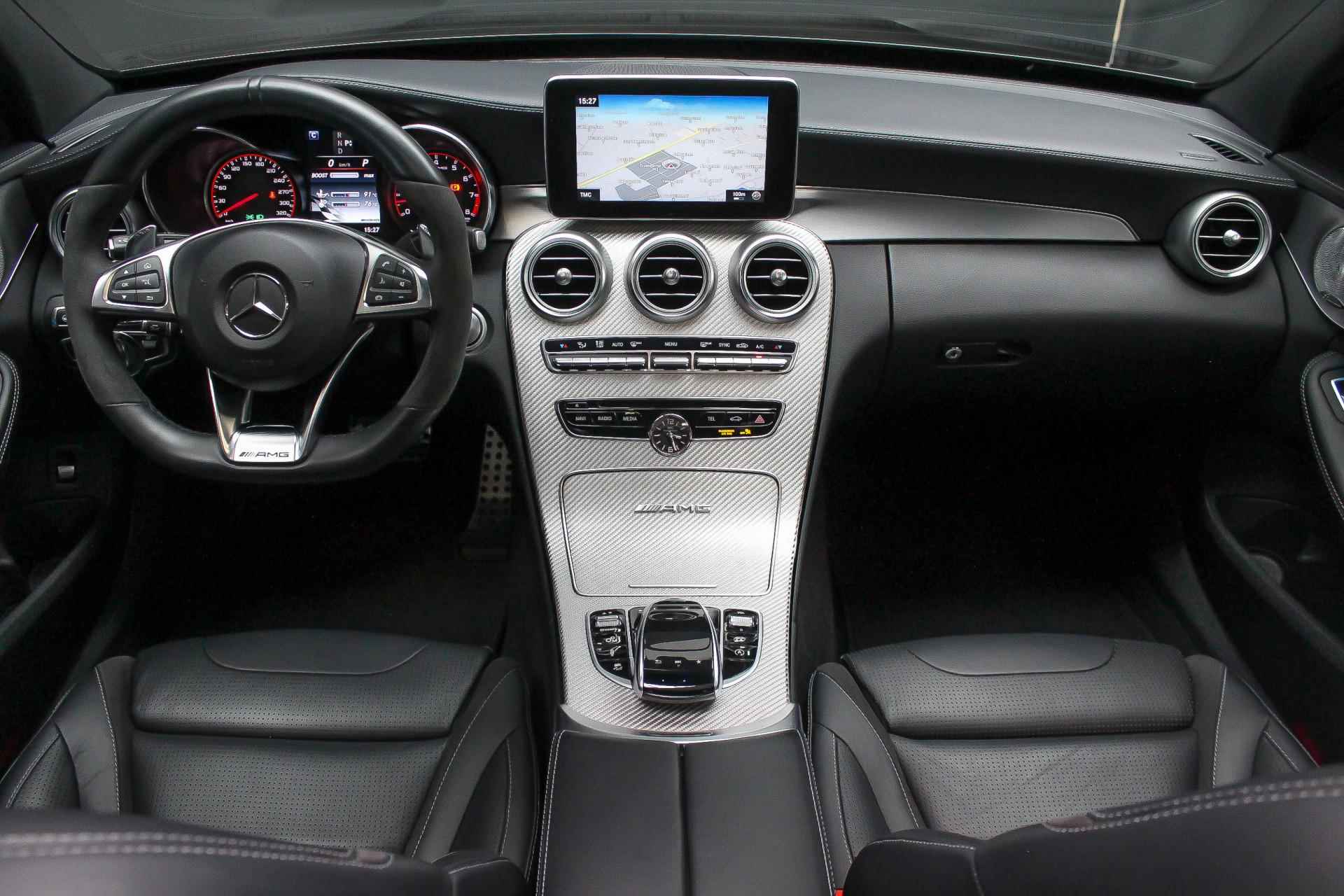 Mercedes-Benz C-Klasse Estate AMG C63S 510pk |carbon|memory|head-up|panoramadak|360 camera|Burmester|stoelventilatie|blind-spot|rijstrookhulp| - 3/43