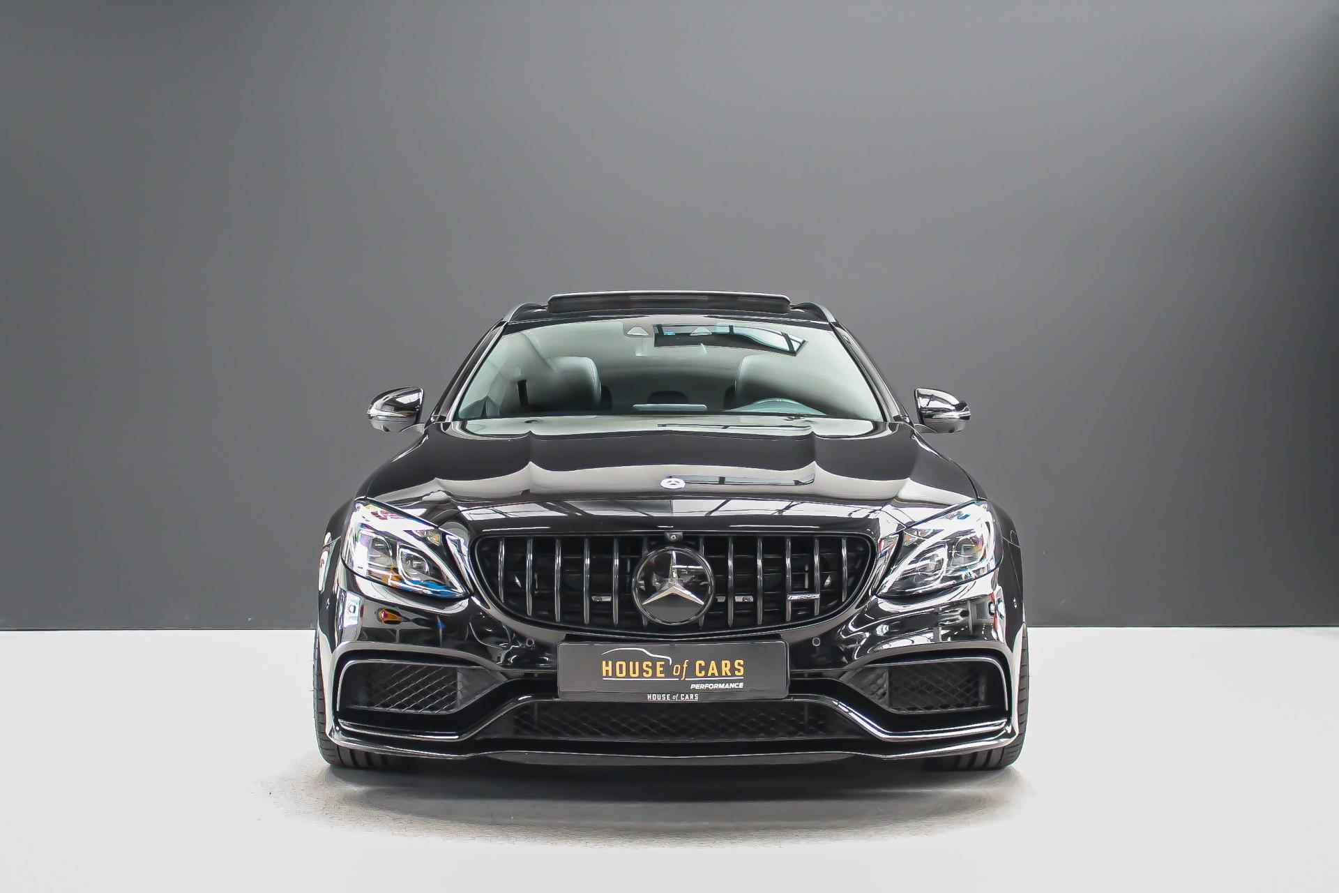 Mercedes-Benz C-Klasse Estate AMG C63S 510pk |carbon|memory|head-up|panoramadak|360 camera|Burmester|stoelventilatie|blind-spot|rijstrookhulp| - 28/43