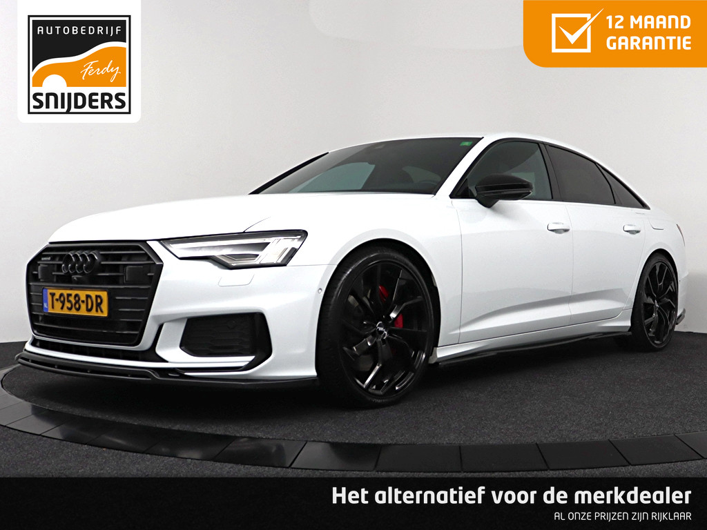 Audi A6 Limousine S-LINE Exclusive Sport 55 TFSI-e Quattro Competition | Combi: 395PK, GletsjerWhite Metallic | NAVI | 360 Camera | Matrix LED | DAB+ | Custom exhaust | Virtual cockpit | NIEUWSTAAT - RIJKLAAR