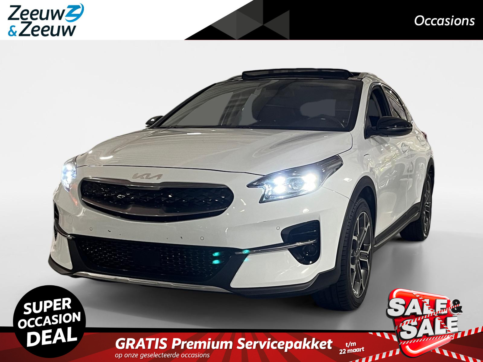 Kia XCeed 1.6 GDi PHEV Design Edition | Glazen schuif-/kanteldak | Stoel- en stuurverwarming | Elektrisch bedienbare achterklep | 18 inch LMV | Parkeersensoren voor- en achter | Dodehoekdetectie | Navi | Adaptive cruise control | Climate control