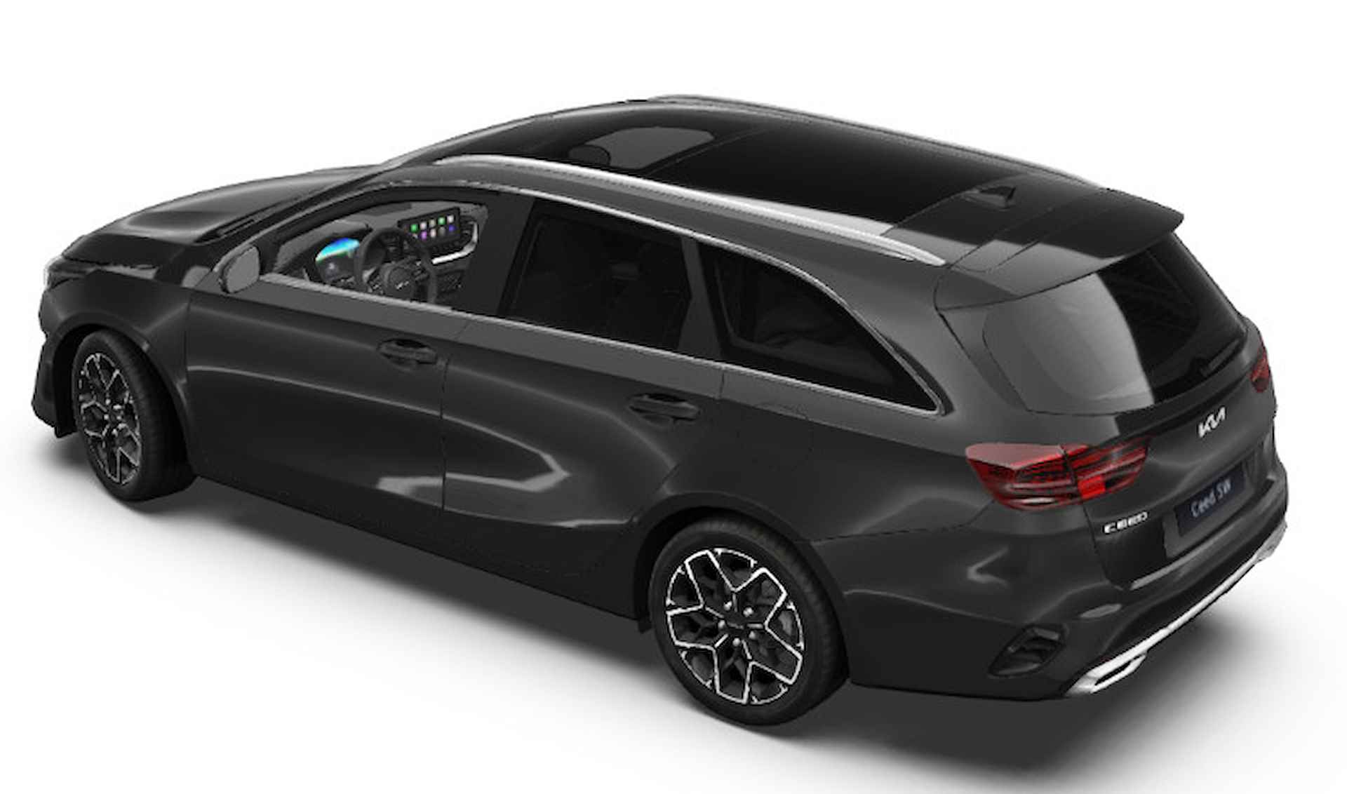 Kia Ceed Sportswagon 1.5 T-GDi GT-PlusLine | € 4.500,- inruilvoordeel | Private lease vanaf € 479,- p.m. | Parkeersensoren vóór en achter | Trekgewicht tot 1.210kg |  Glazen schuif-/kanteldak  | Suède sportstoelen met GT-Line logo's | Bel & bestel bij KIA Leiderdorp 071 760 06 00 | - 4/8