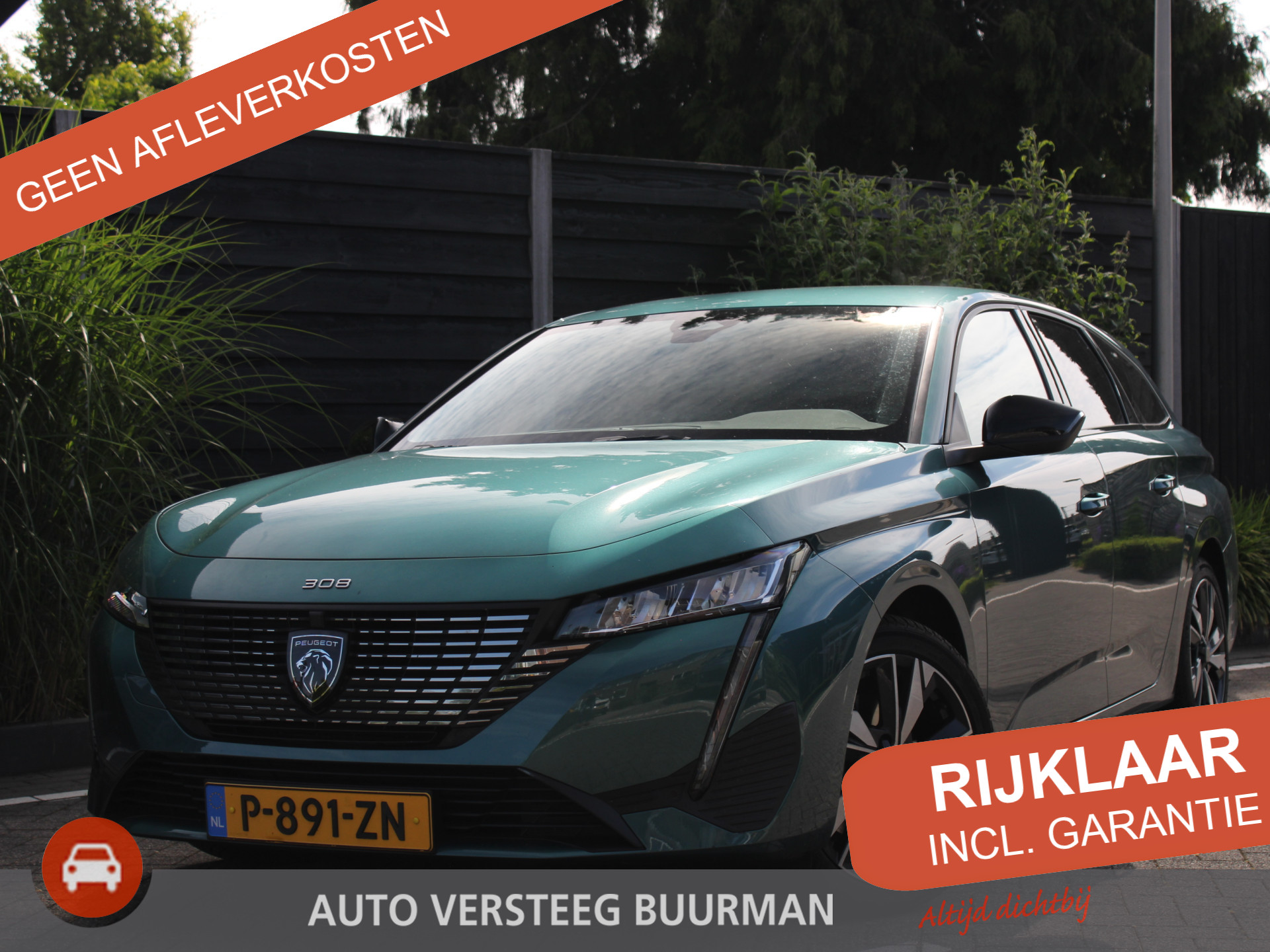 Peugeot 308 SW 1.2 PureTech 130PK Allure Pack Business EAT8 Automaat Navigatie, Trekhaak, All-season banden, Parkeerhulp voor & achter, Camera achter, Lichtmetalenvelgen