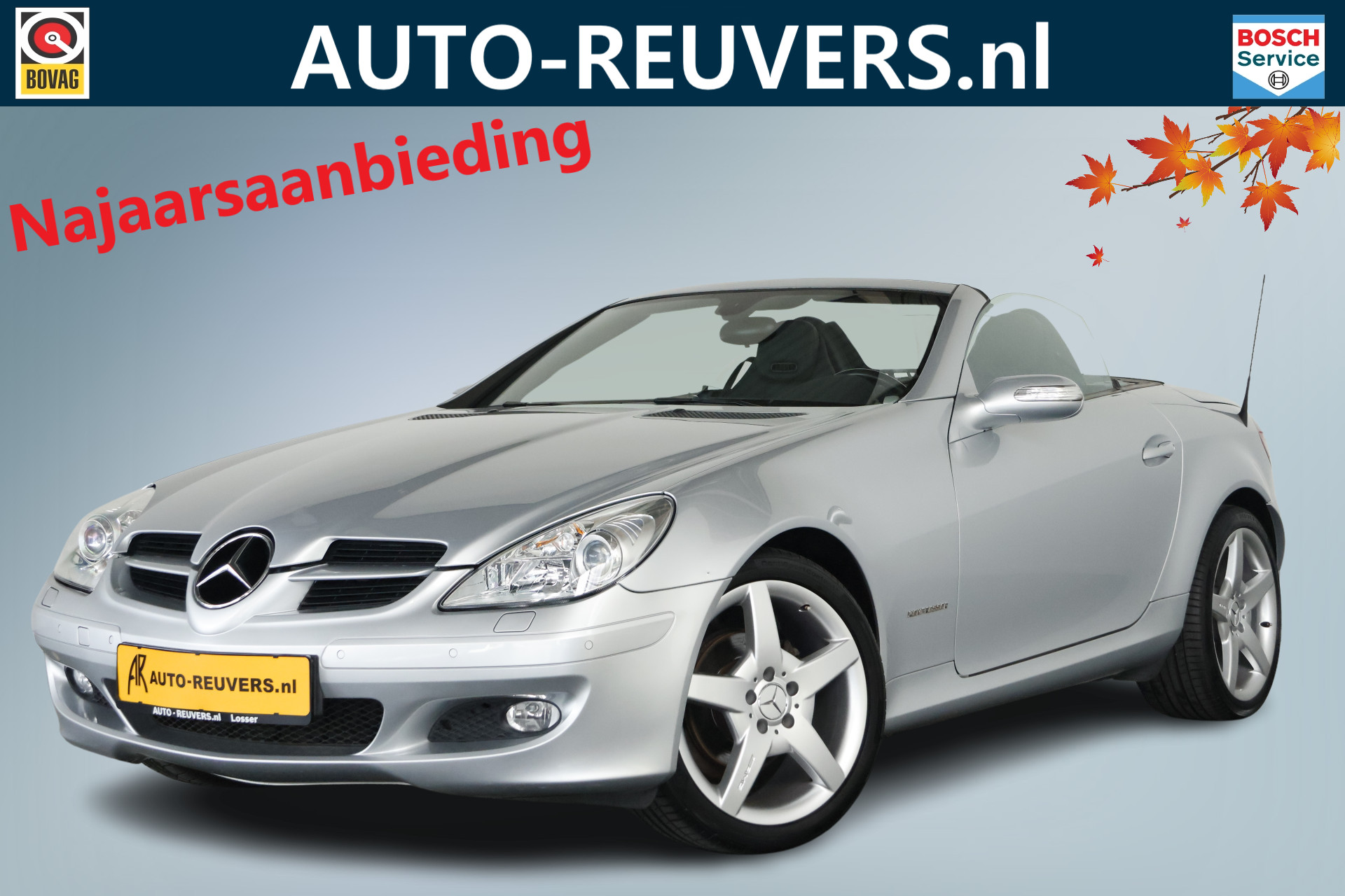 Mercedes-Benz SLK 200 K. / Opendak / Leder / Cruisecontrol