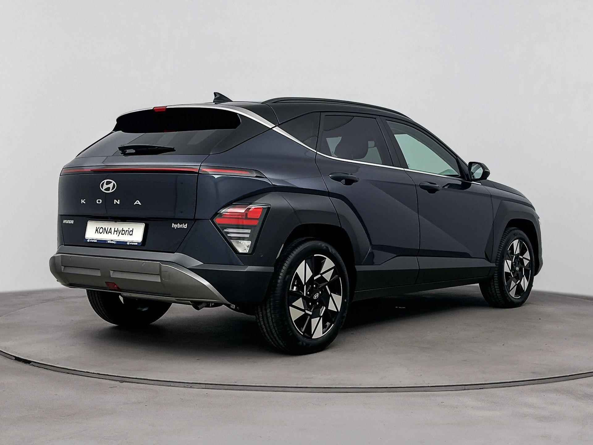 Hyundai Kona 1.6 GDI HEV Premium | Incl. €1500,- Smart Bonus! | Leer | Memory | 18" Lm-wielen | Stoel + stuurverwarming | Navigatie | 360 Camera | Adaptive cruise control | - 3/31