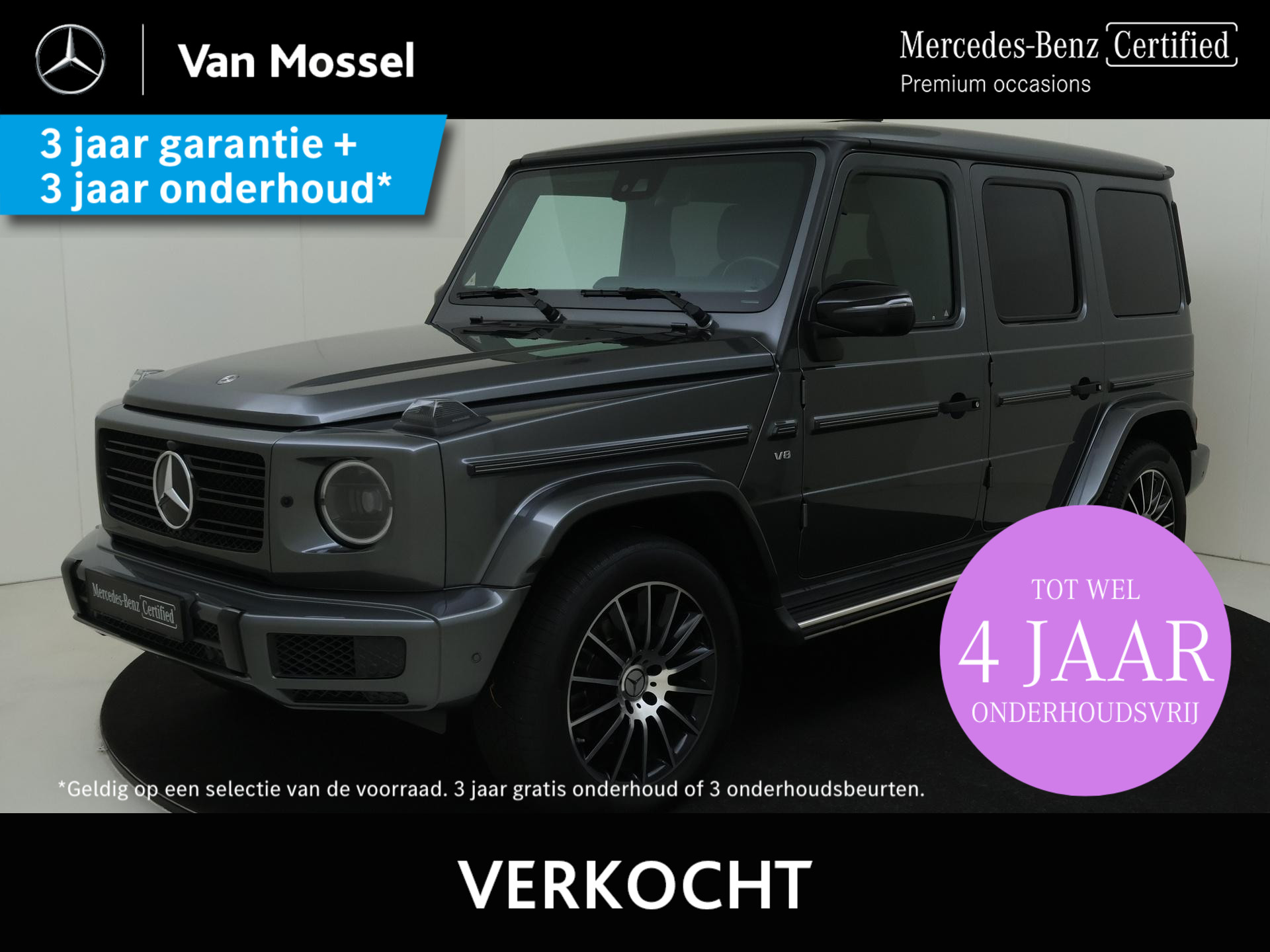 Mercedes-Benz G-klasse 500 / Stoelverwarming / 360Graden-Camera / Schuifdak / Rij-assistentie / Night-Pakket / Multibeam /