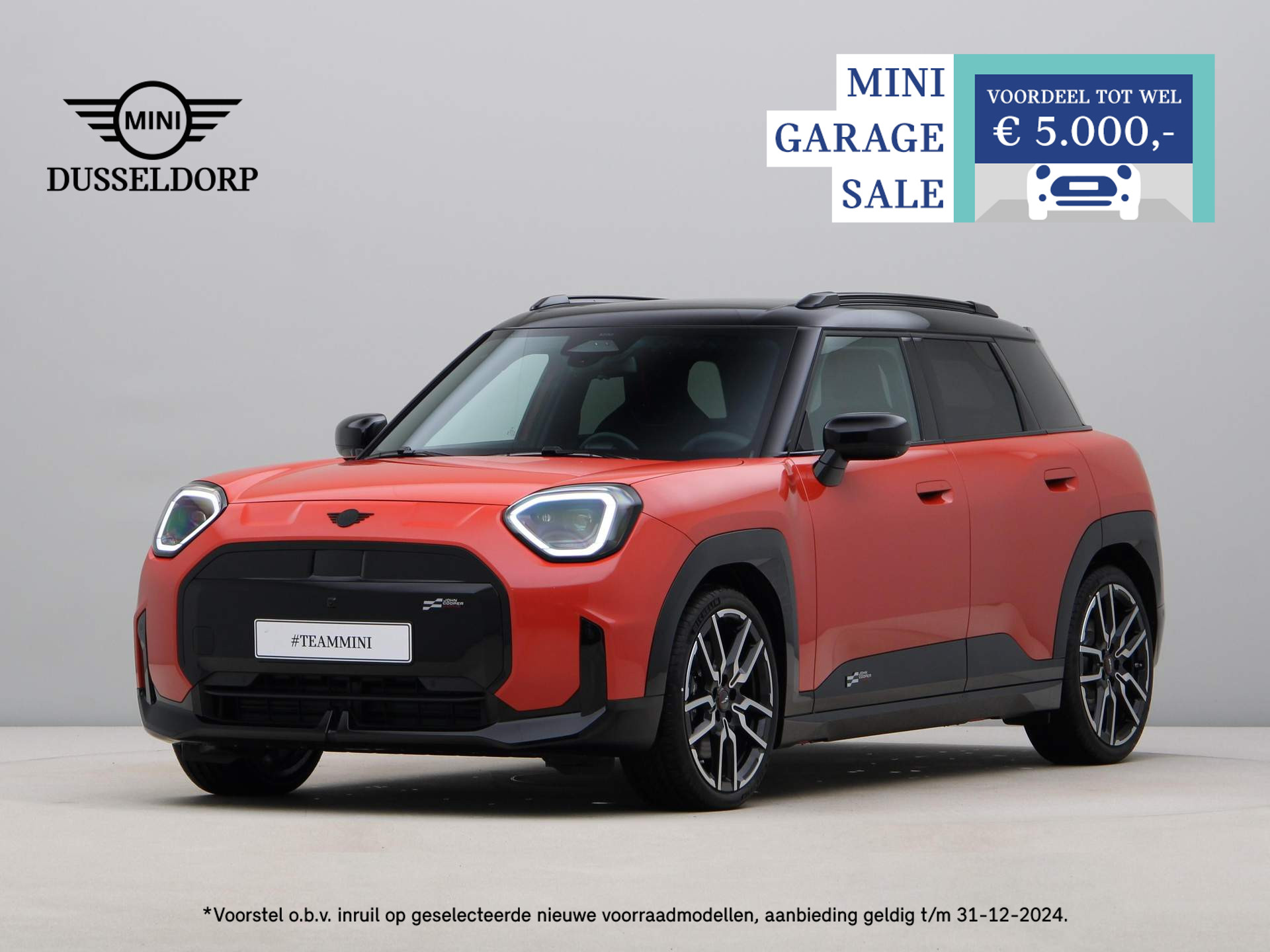 MINI Aceman SE John Cooper Works Pakker XL PRIVATE LEASE EUR 575,- (48 mnd/10.000 km)