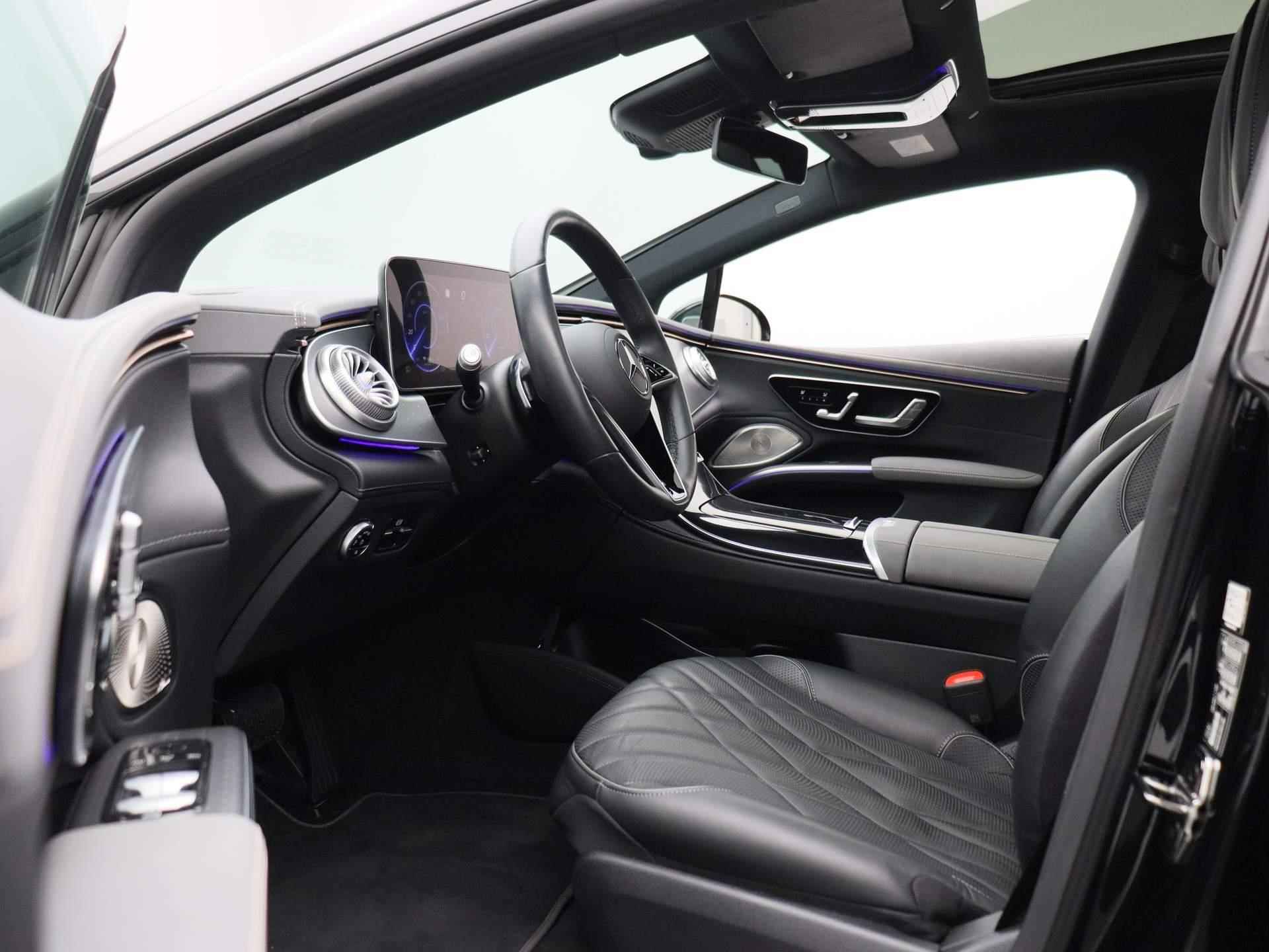 Mercedes-Benz EQS 450+ AMG Line 108 kWh | Leder Interieur | Camera's | Schuifdak | Achterasbesturing | Inklapbare Trekhaak | Memory Seats | Burmester Audio | Stoelverwarming | 21'' | - 47/68