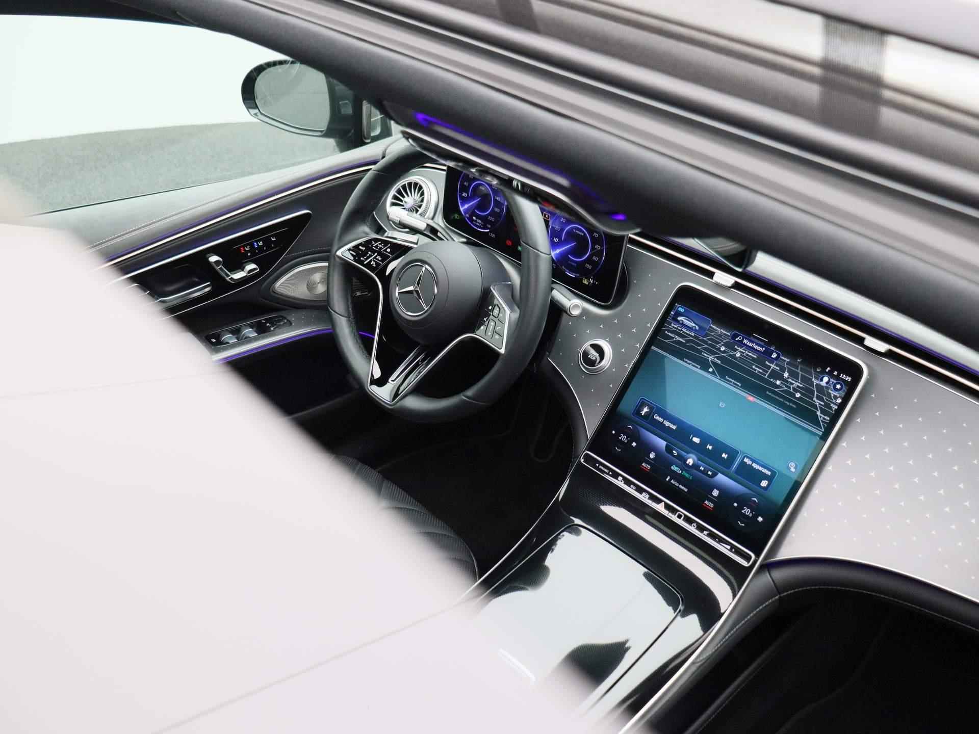Mercedes-Benz EQS 450+ AMG Line 108 kWh | Leder Interieur | Camera's | Schuifdak | Achterasbesturing | Inklapbare Trekhaak | Memory Seats | Burmester Audio | Stoelverwarming | 21'' | - 52/68
