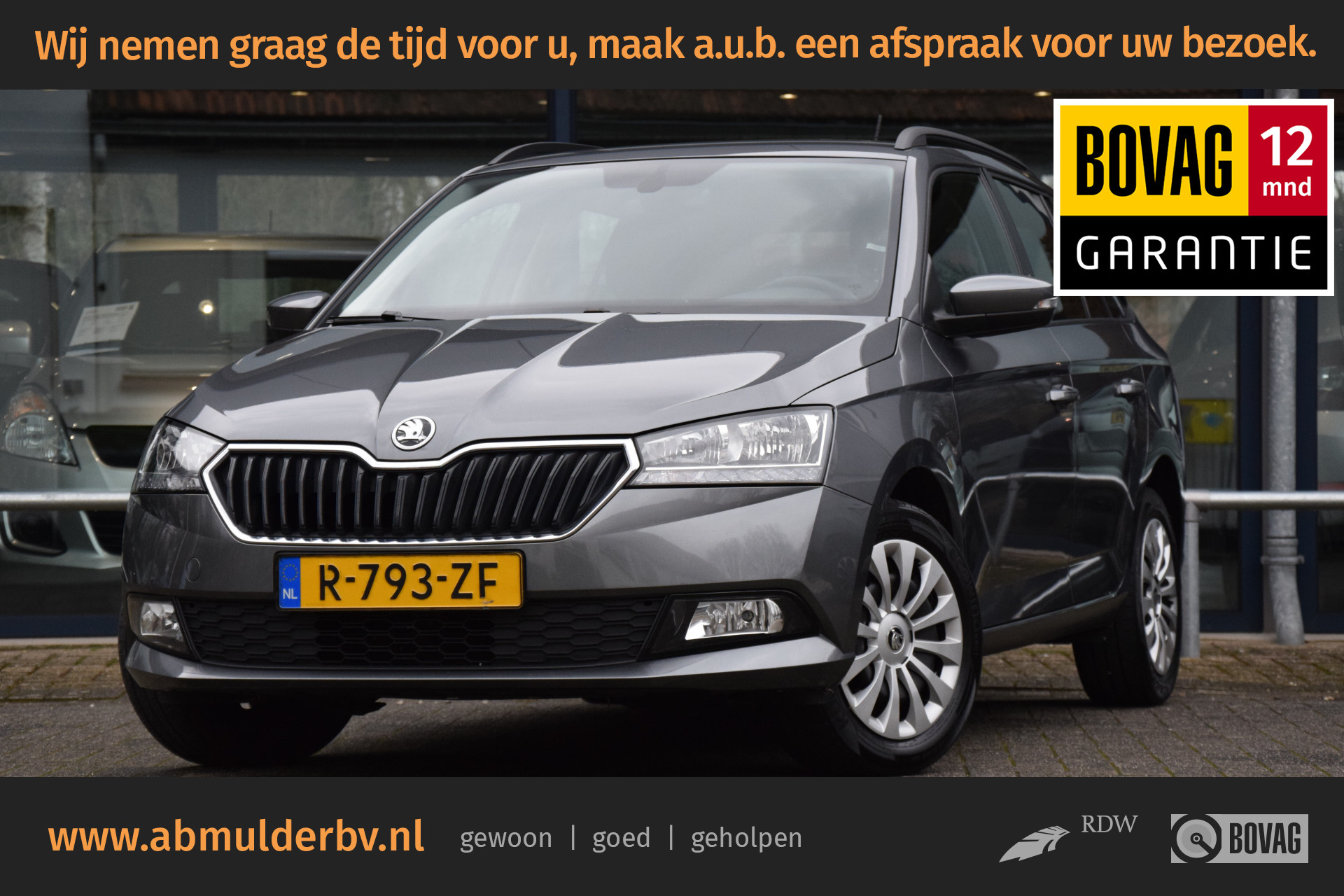 Škoda Fabia Combi 1.0 TSI Ambition | NL-Auto | BOVAG Garantie | DAB Digitale Radio | Navigatie-pakket | Parkeersensoren | Apple Carplay | Cruise Control | LED Dagrijverlichting | bij viaBOVAG.nl