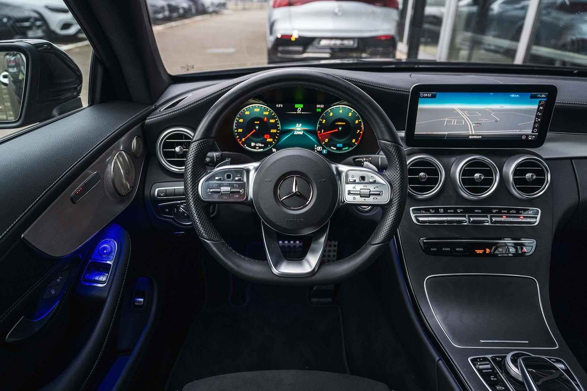 Mercedes-Benz C-klasse 200 Coupé AMG Night Premium Plus | Panoramadak | Burmester sound | 360° Camera | Apple CarPlay | Keyless | Head Up display | - 15/32