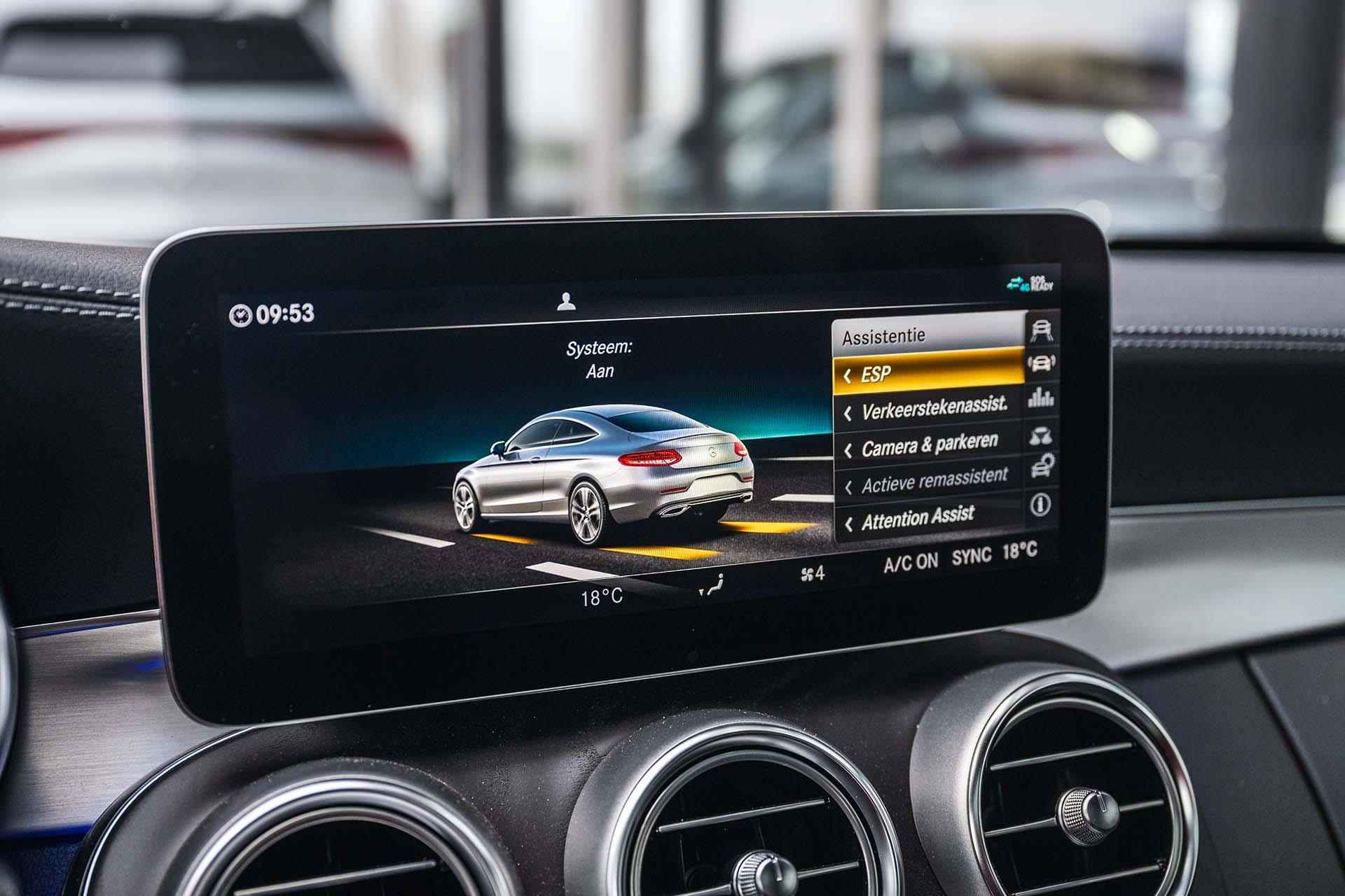 Mercedes-Benz C-klasse 200 Coupé AMG Night Premium Plus | Panoramadak | Burmester sound | 360° Camera | Apple CarPlay | Keyless | Head Up display | - 21/32