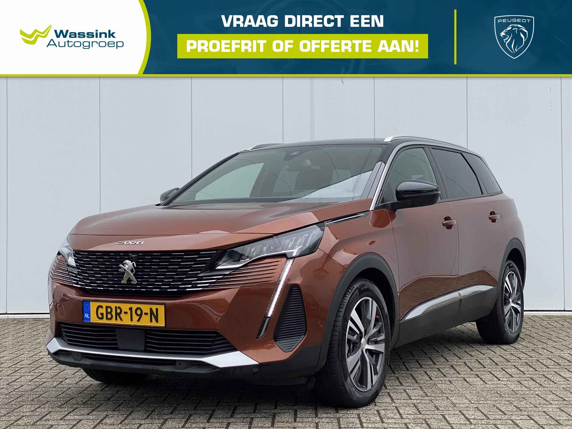 PEUGEOT 5008 1.2 PureTech 130pk Automaat Allure Pack Business | Navigatie | CarPlay | Camera Voor + Achter | 7 zits |