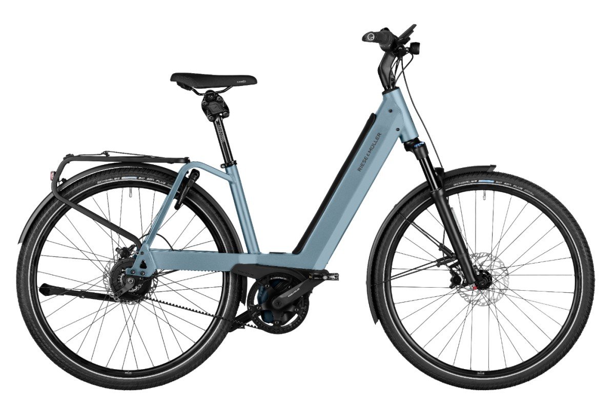 Riese & Müller Nevo4 GT Vario (750WH/ Kiox300/ Comfort) Dames Ice Blue 47cm 2024