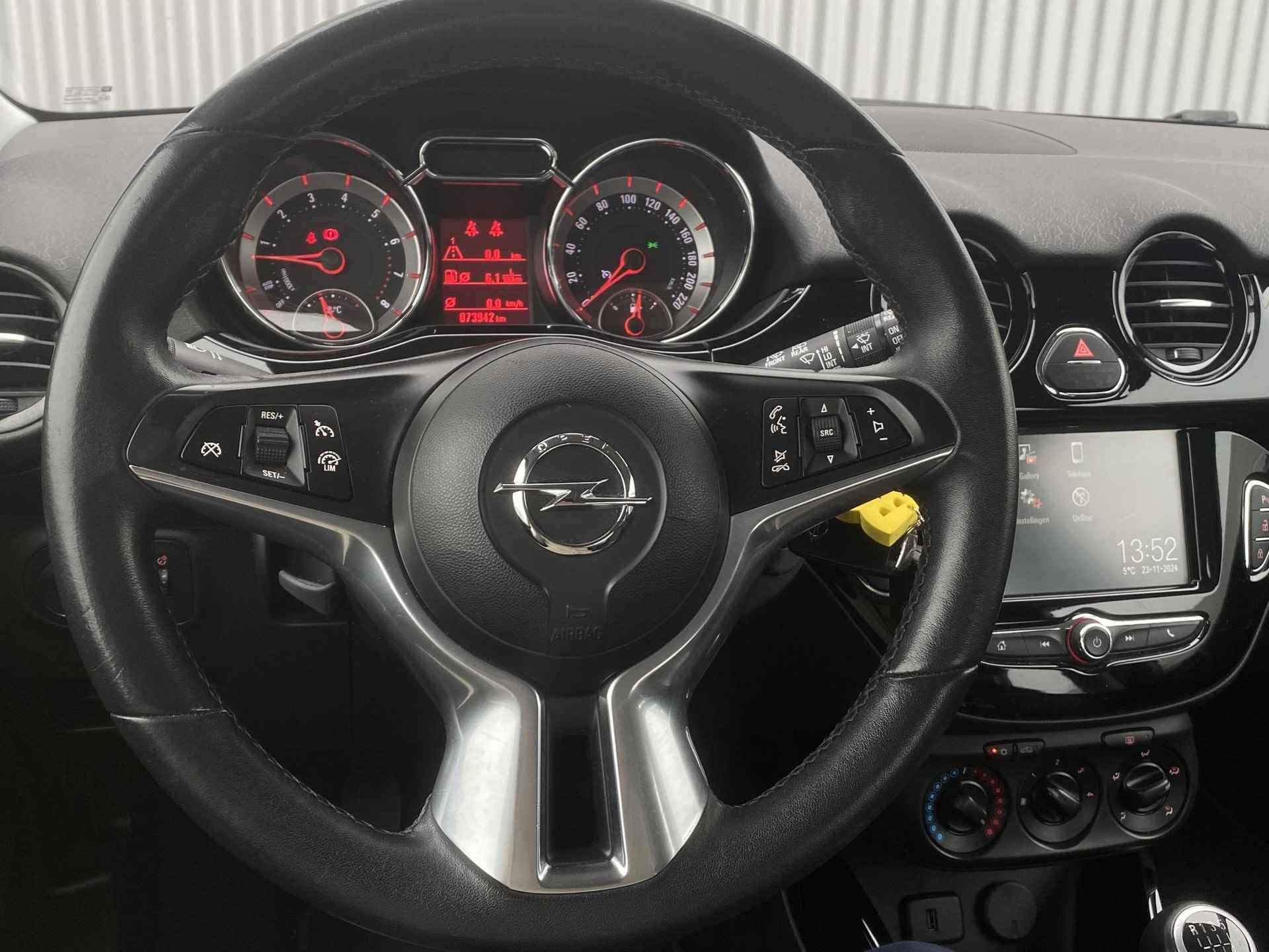 Opel ADAM 1.0 90pk Turbo Jam | Nette auto! | Parkeersensoren | Zwart dak| Carplay | Cruise control | - 8/19