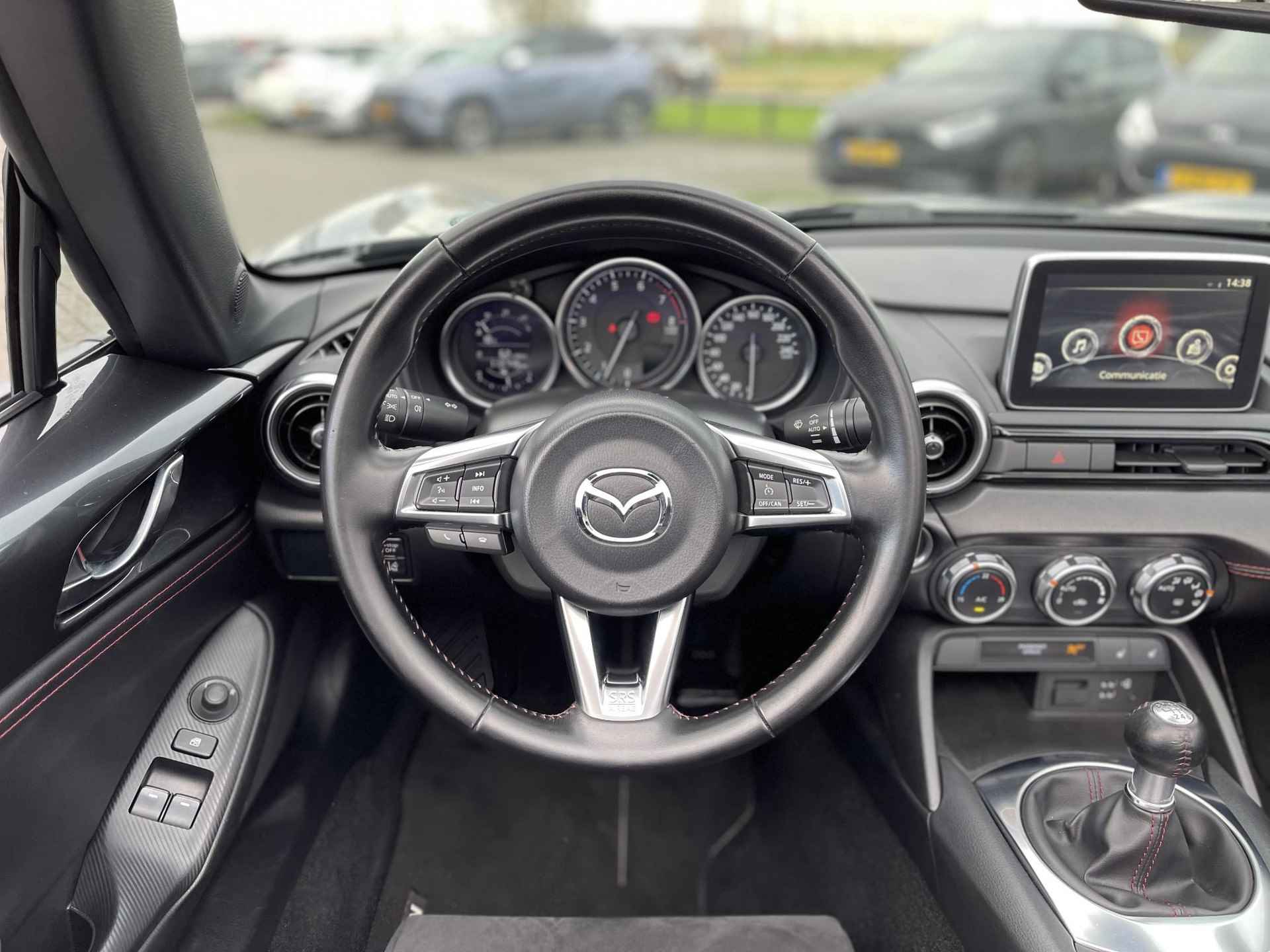 Mazda MX-5 2.0 SkyActiv-G 160 GT-M Sports Pack | Navigatie | Parkeersensors | Recaro Sportstoelen verwarmd | Cruise control | Rijklaarprijs! - 13/30