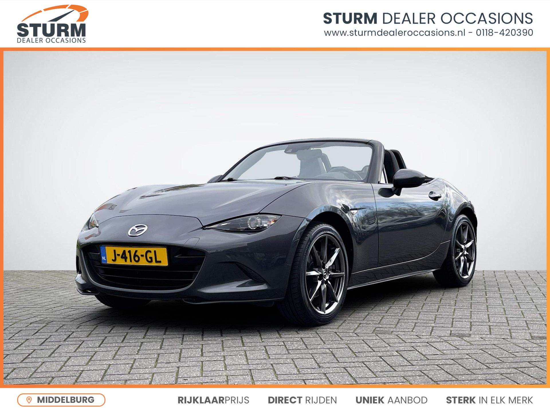 Mazda MX-5 2.0 SkyActiv-G 160 GT-M Sports Pack | Navigatie | Parkeersensors | Recaro Sportstoelen verwarmd | Cruise control | Rijklaarprijs!