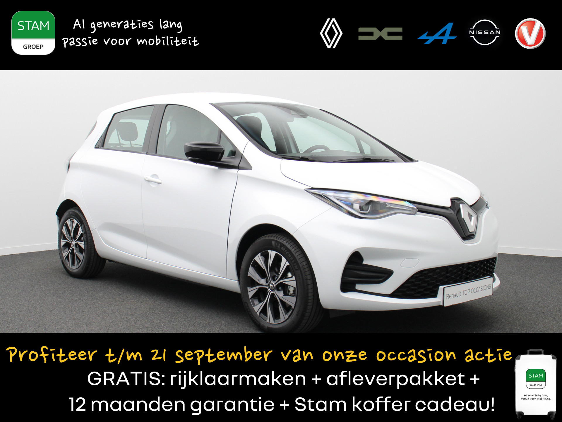 Renault ZOE R110 Limited 50 KOOPBATTERIJ Carplay | Climate | Parksens. a. | 16" Velgen