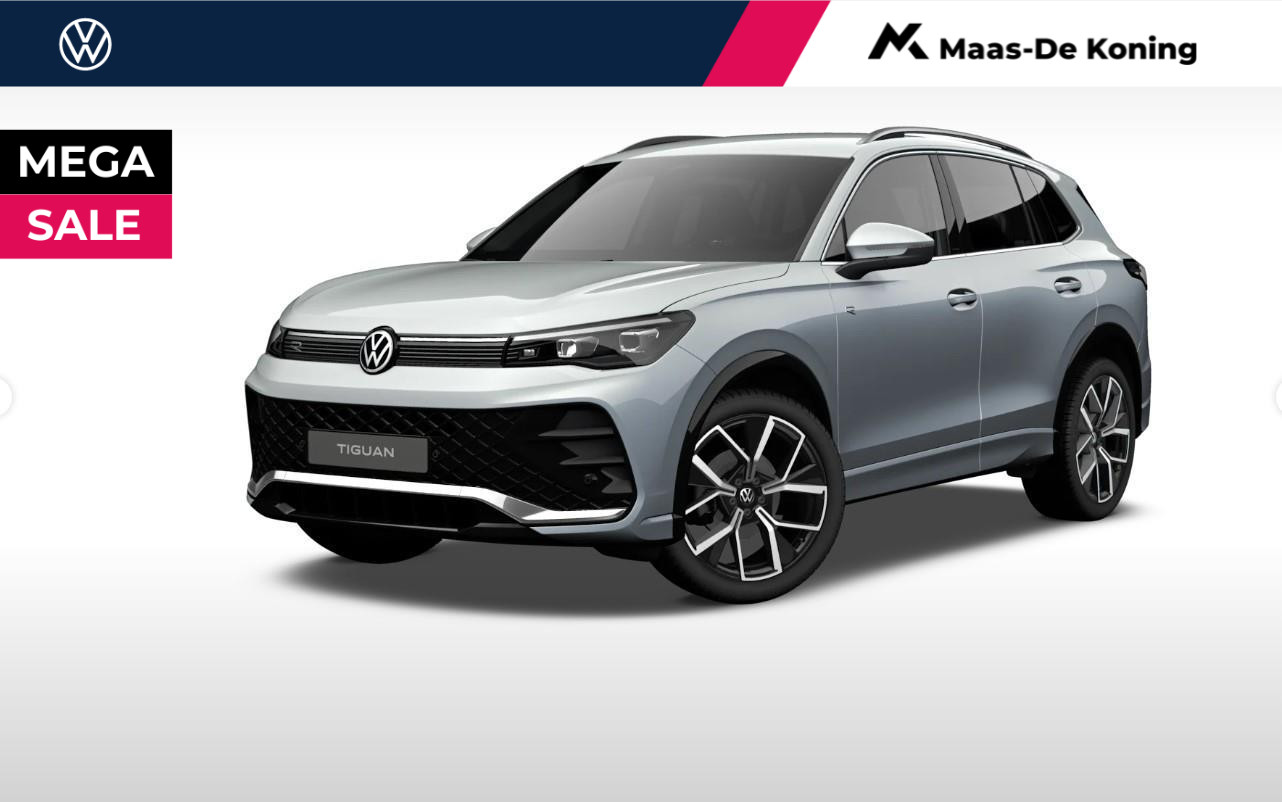 Volkswagen Tiguan R-Line Business 1.5 eTSI 110 kW / 150PK 7 versn. DSG · Assistance pakket · Black style pakket · Comfort pakket · trekhaak incl. aanhangermanoeuvreerhulp · MEGA Sale