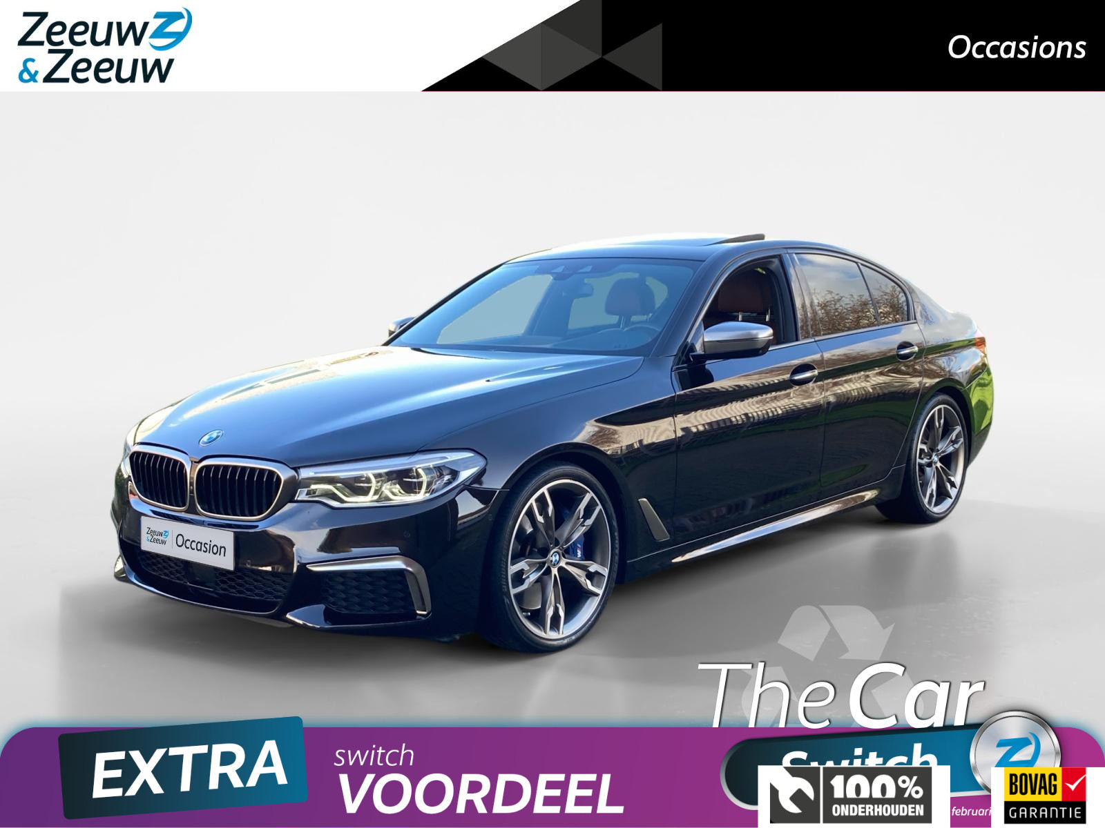 BMW 5-serie M550i xDrive High Executive | Unieke NEDERLANDSE en zeer mooie BMW | Full options | 8 cilinder met 462pk! | Weinig kilometers! |