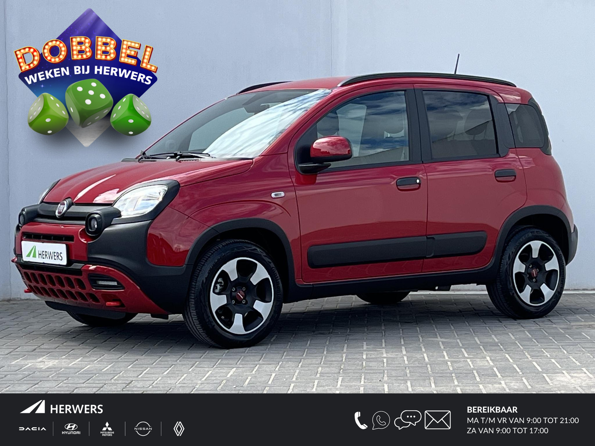 Fiat Panda 1.0 Hybrid Cross / Navigatie D.M.V. Apple carplay & Android auto / Climate control / Parkeersensoren achter / Elektrische ramen voor /