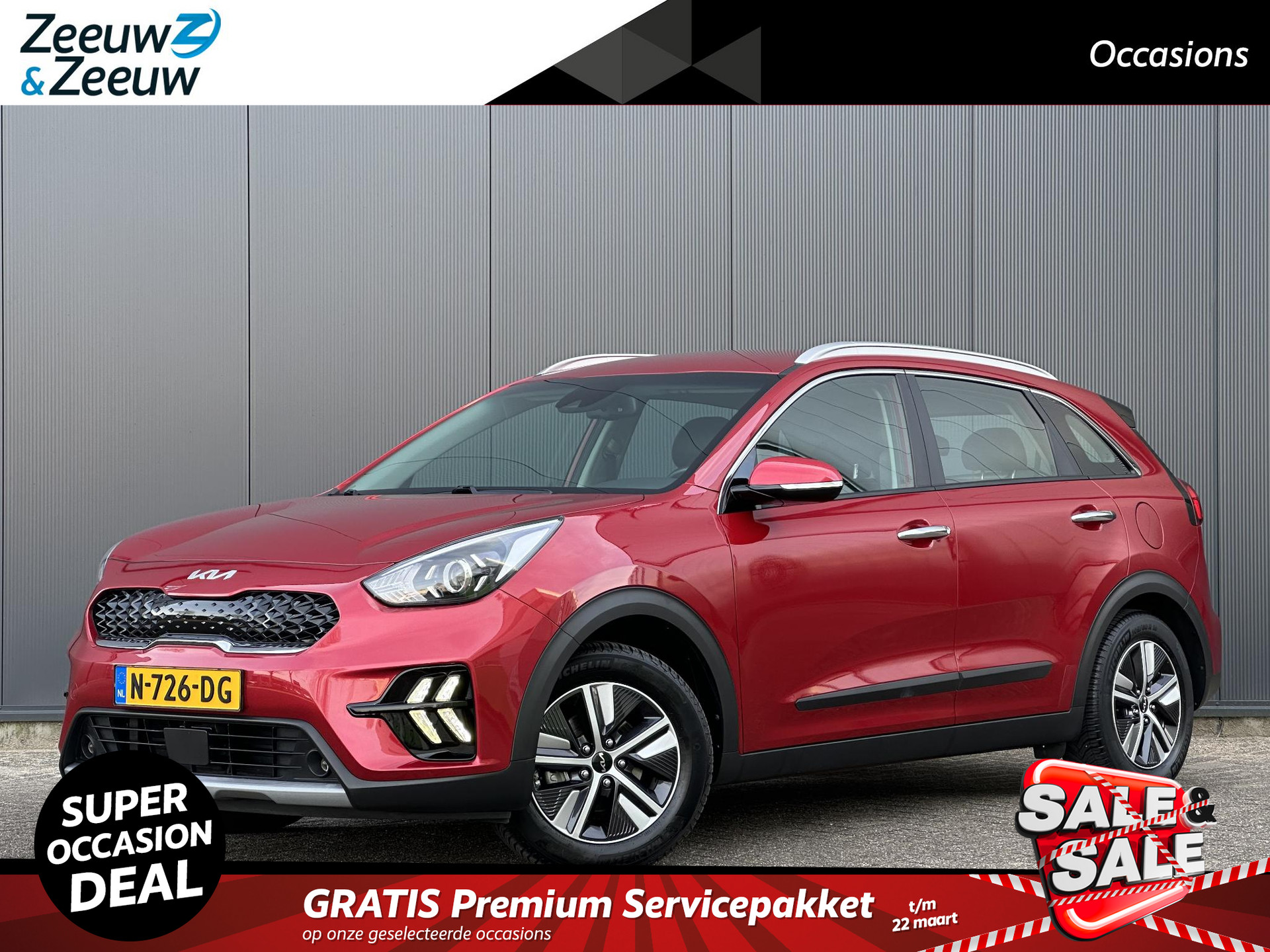 Kia Niro 1.6 GDi Hybrid DynamicLine | Trekhaak | Dealer onderhouden | Navi | Clima | Camera | Apple Carplay | Android Auto