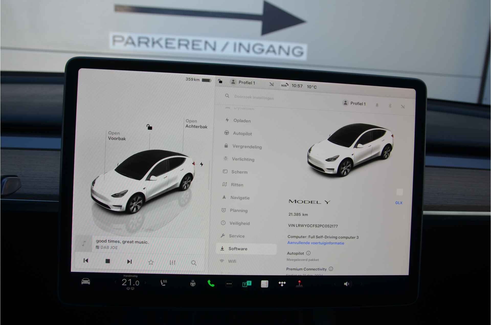 Tesla Model Y RWD 58 kWh AutoPilot, Warmtepomp, LFP accu dus 100% Opladen - 21/34