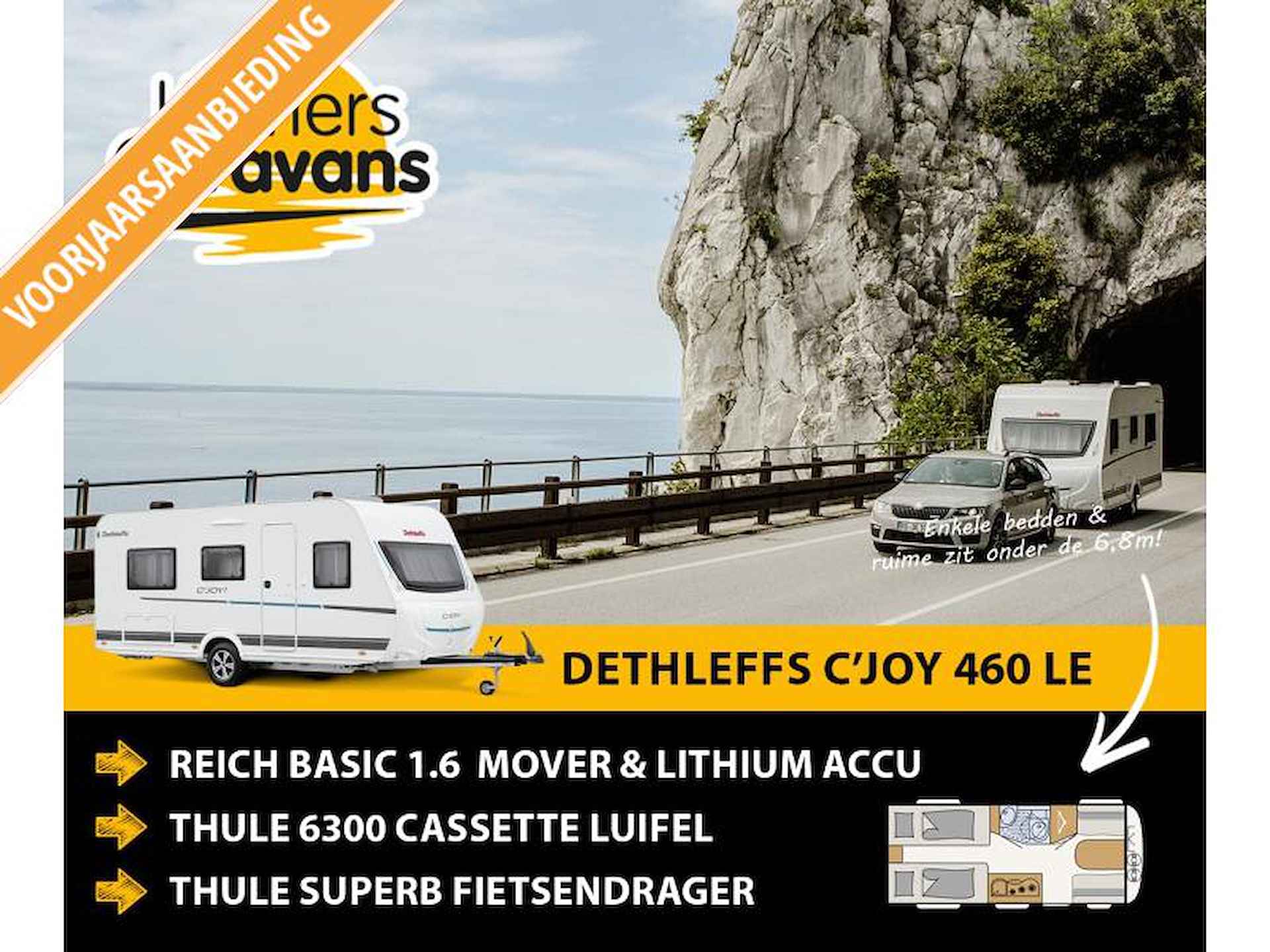 Dethleffs C'Joy 460 LE MOVER-LUIFEL-VOORDEEL