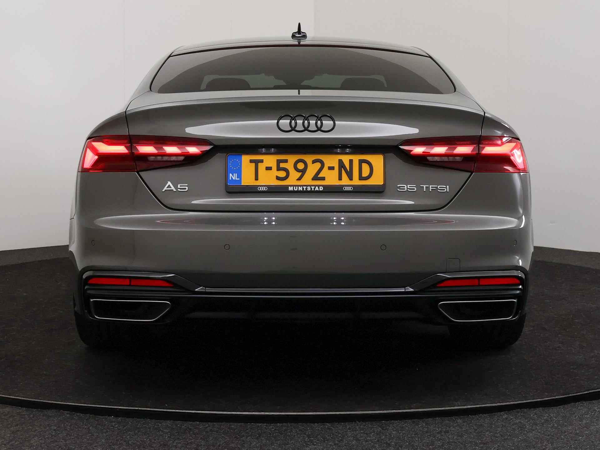 Audi A5 Sportback 35 TFSI 150 PK S Edition Competition | Stoelverwarming | 19" | Matrix LED | Optiek Zwart | S-Line | Apple CarPlay | Cruise Control | - 9/49