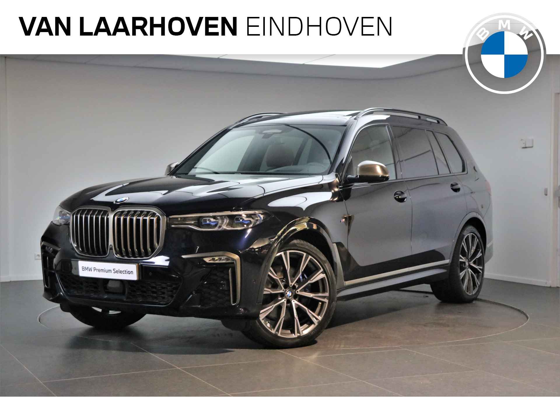 BMW X7 M50d High Executive Automaat / Panoramadak Sky Lounge / Trekhaak / Laserlicht / Active Steering / Stoelventilatie / Driving Assistant Professional / Soft Close / Harman Kardon - 1/30