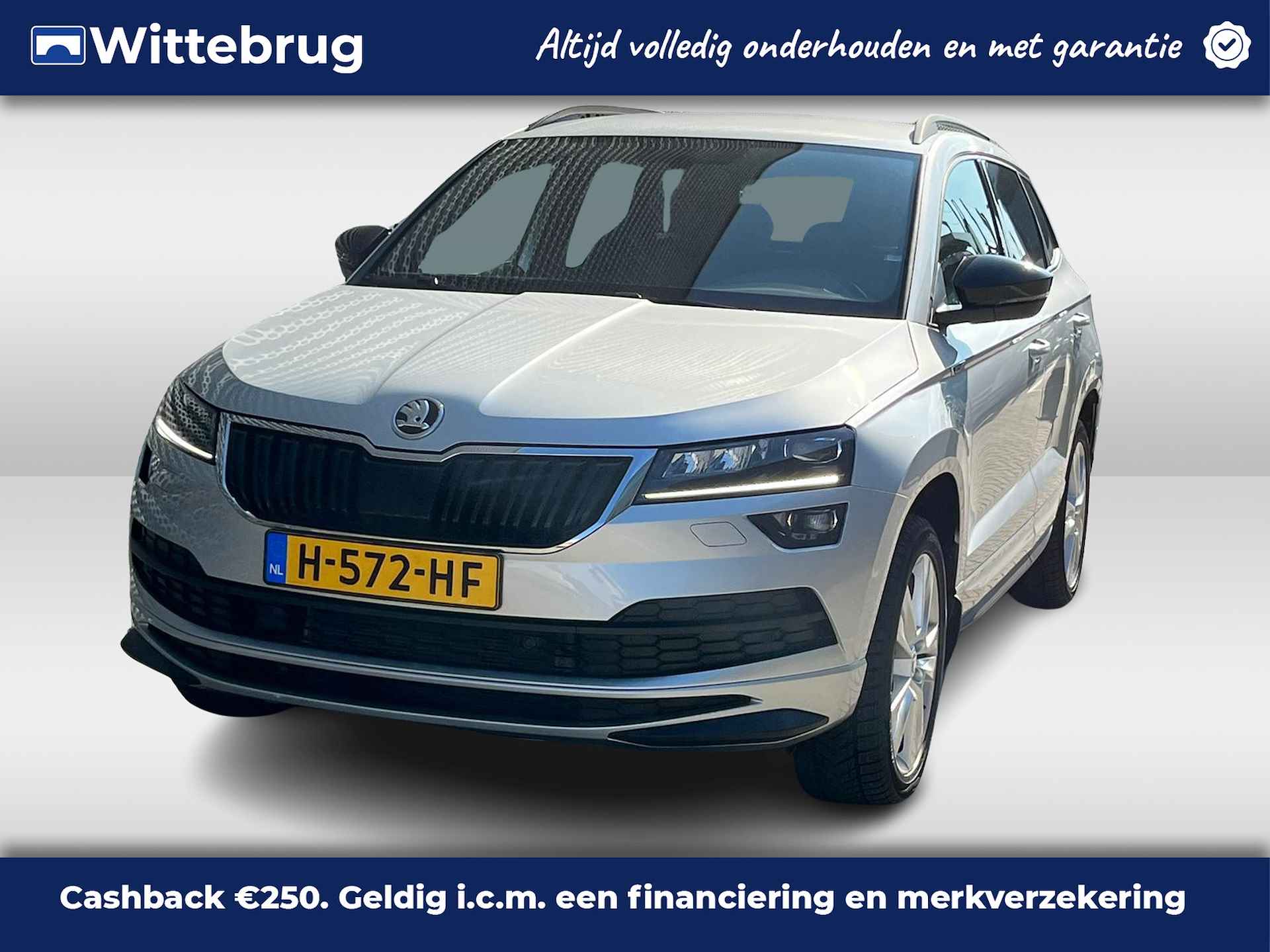 Škoda Karoq 1.5 TSI ACT Sportline Business / Stoelverwarming / Digitale Cockpit / 18" LMV / LED / Elektrische Achterklep P4 - 1/37