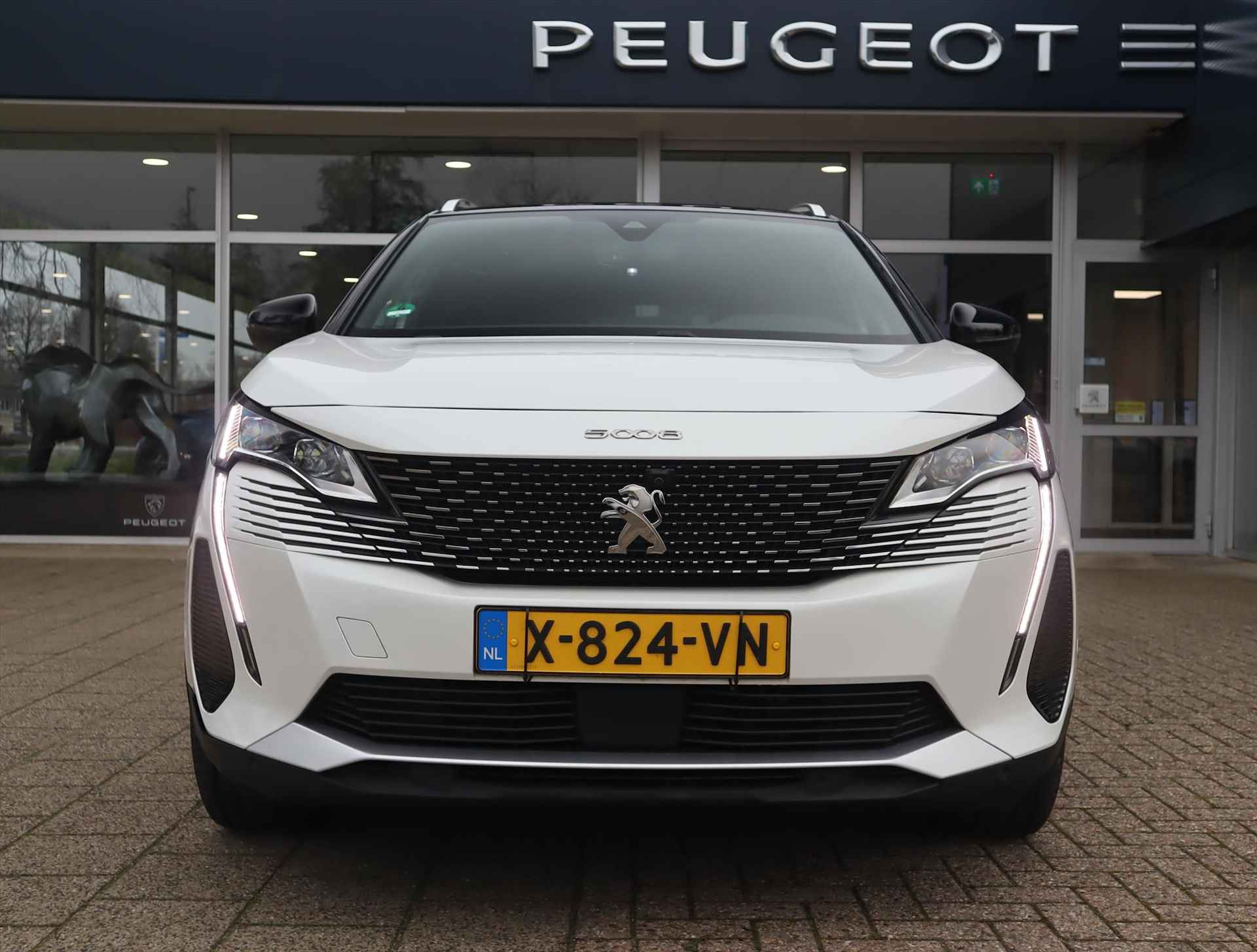 Peugeot 5008 SUV GT Hybrid 136pk e-DSC6 Automaat, Rijklaarprijs, Navigatie 360° Camera Adaptieve cruise control - 15/65