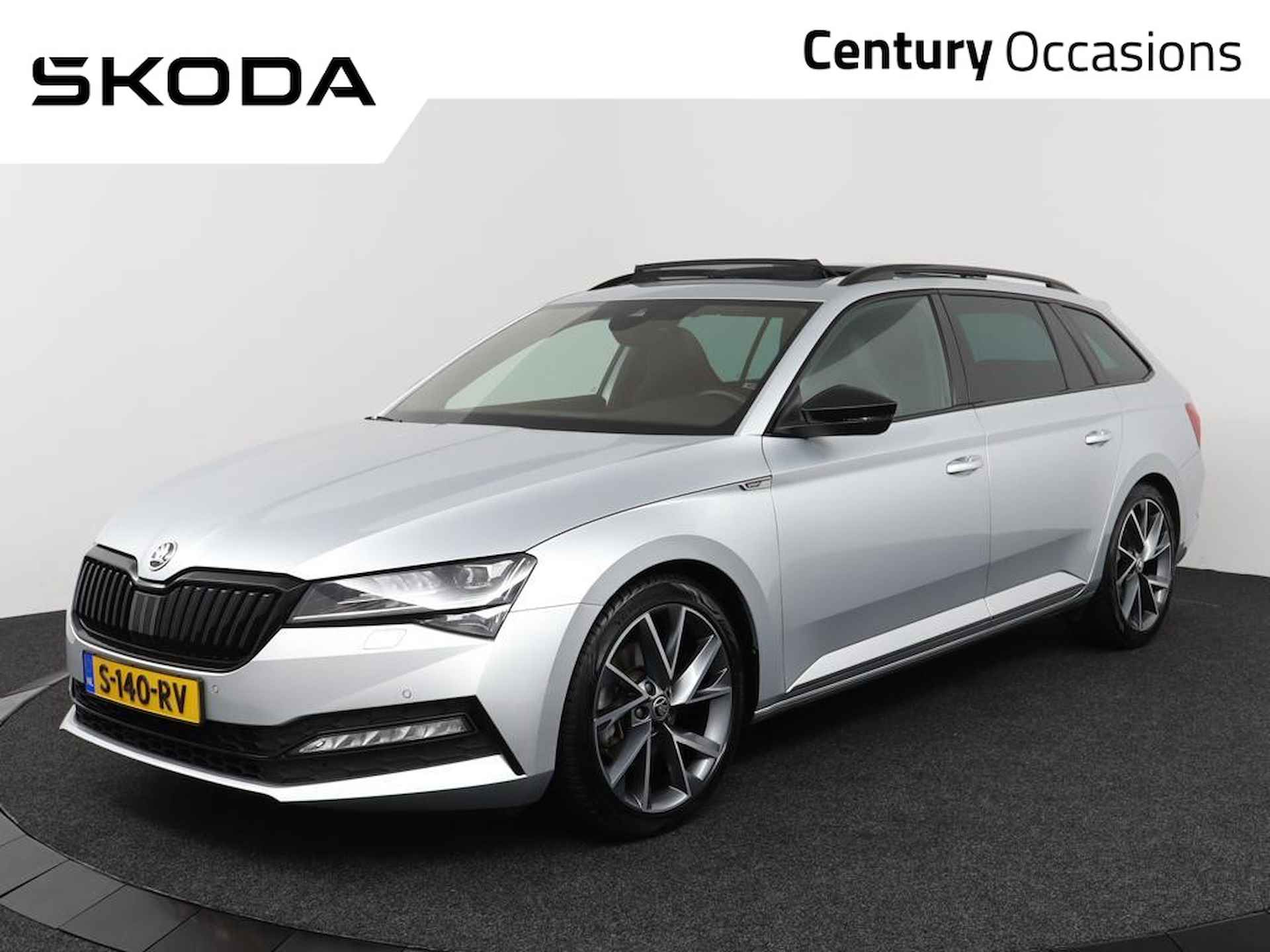 Škoda Superb Combi 1.5 TSI 150Pk Automaat Sportline Business Panodak + Elec. klep + ACC + Zwart optiek + Elec. trekhaak