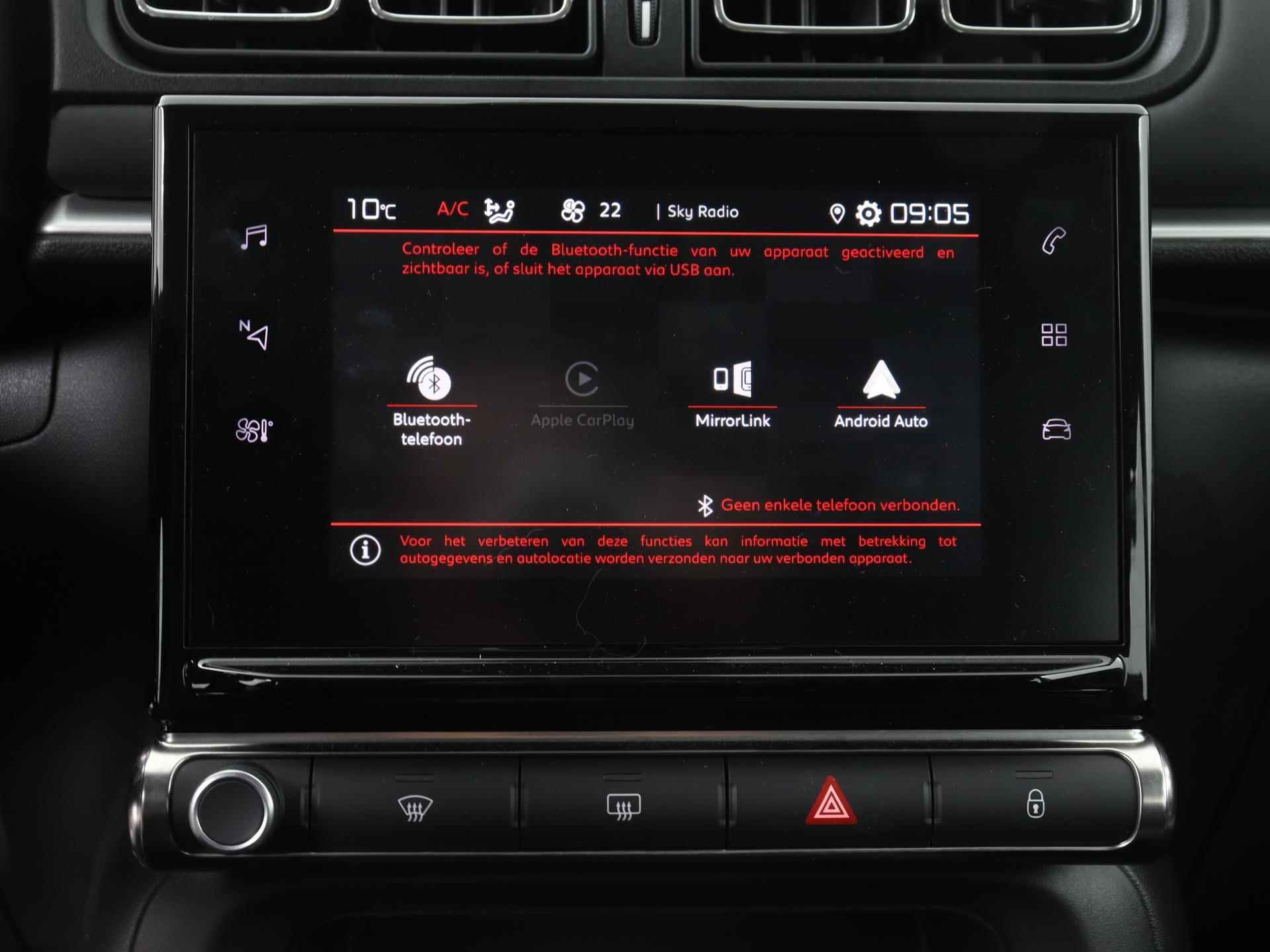 Citroen C3 C-Series 83pk  | Facelift Model | Navigatie Via AppleCarPlay/AndroidAuto | Climate Controle | Voorstoelen Verwarmd | Bluetooth | All Season Banden - 33/37