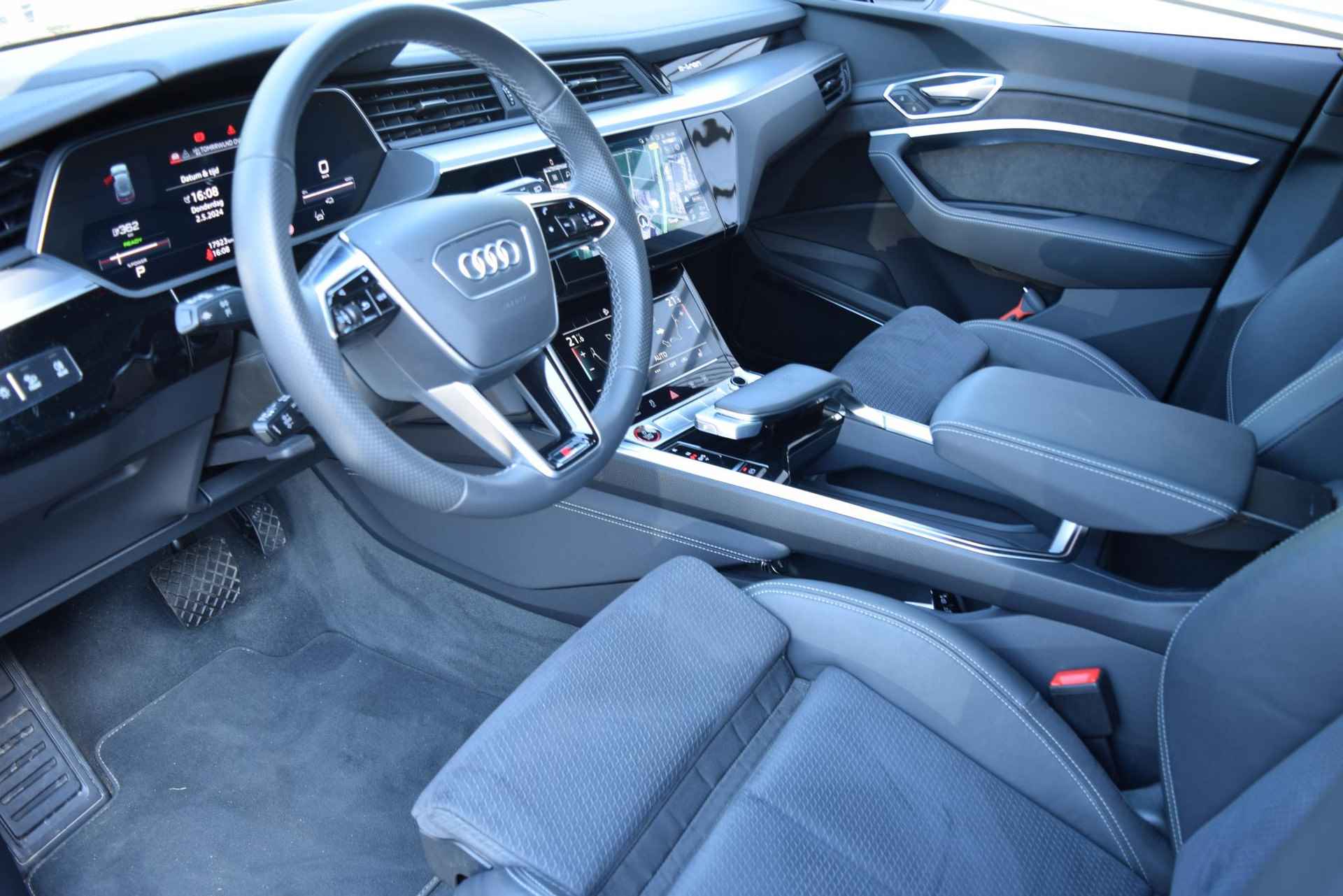 Audi e-tron S Quattro 503 pk | rondomzichtcamera's | panoramadak | B&O 3D | 21" - 5/23