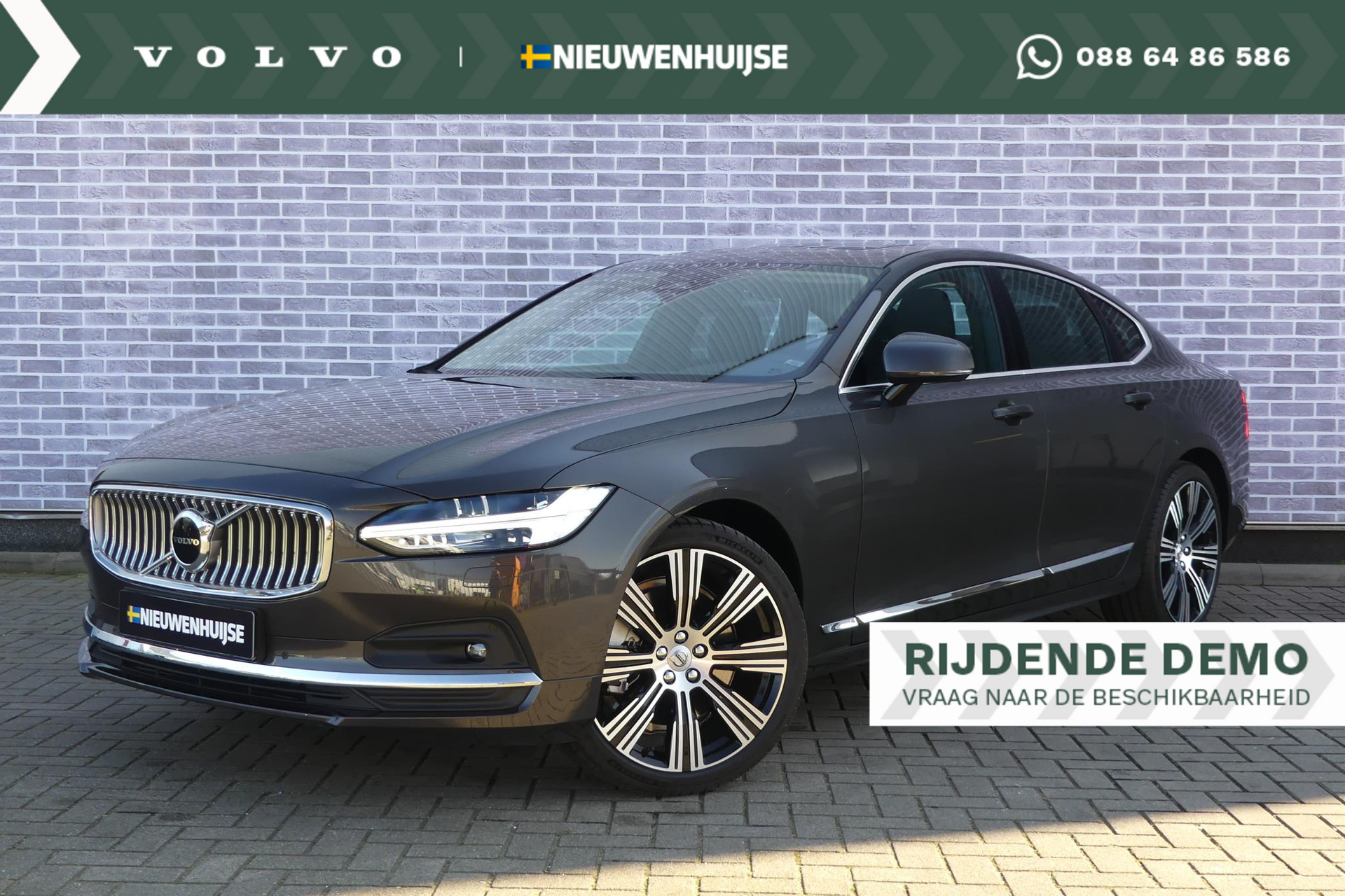 Volvo S90 B5 Automaat Ultimate Bright | Voorstoelen geventileerd en massagefunctie | Google Maps | Head-up Display | Elektrisch glazen schuifdak