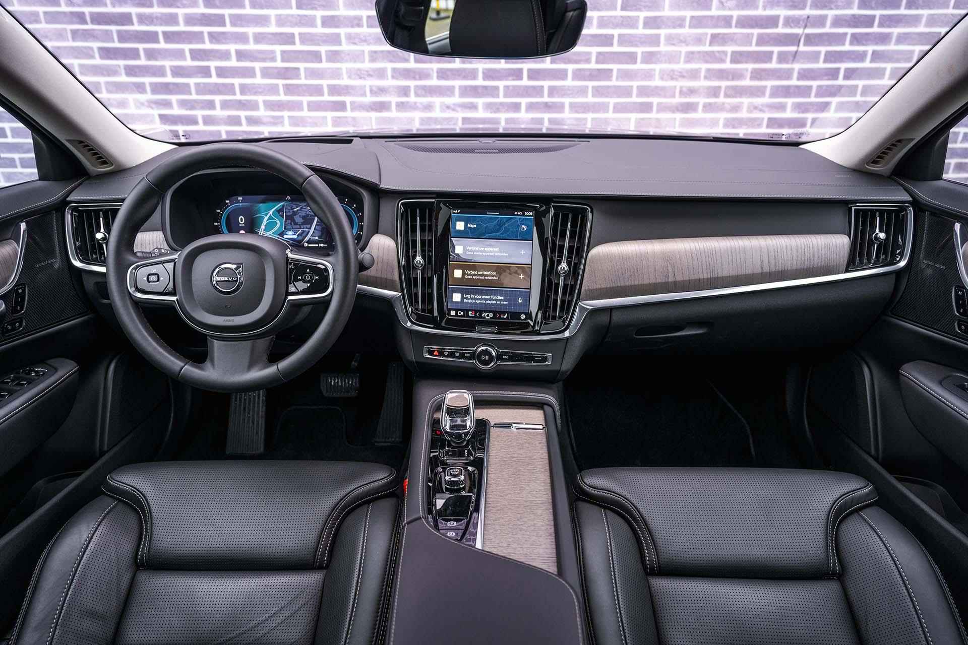 Volvo S90 B5 Automaat Ultimate Bright | Elektrisch glazen schuif-/kanteldak | Head-up Display | Voorstoelen geventileerd en massagefunctie | Google Maps navigatie - 26/46