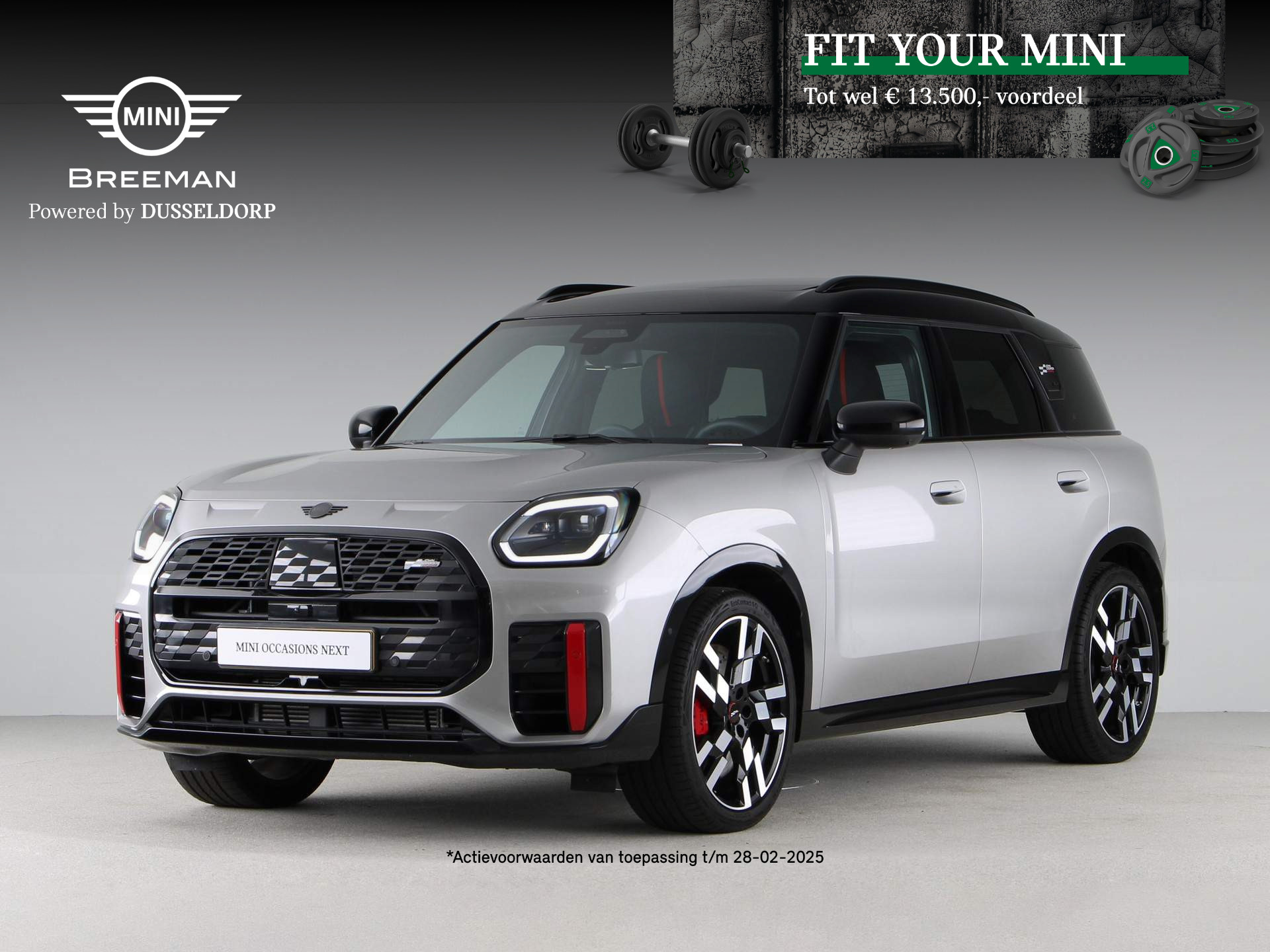 MINI Countryman John Cooper Works ALL4 Pakket XL PRIVATE LEASE EUR 1.575,- (48 mnd/10.000 km)